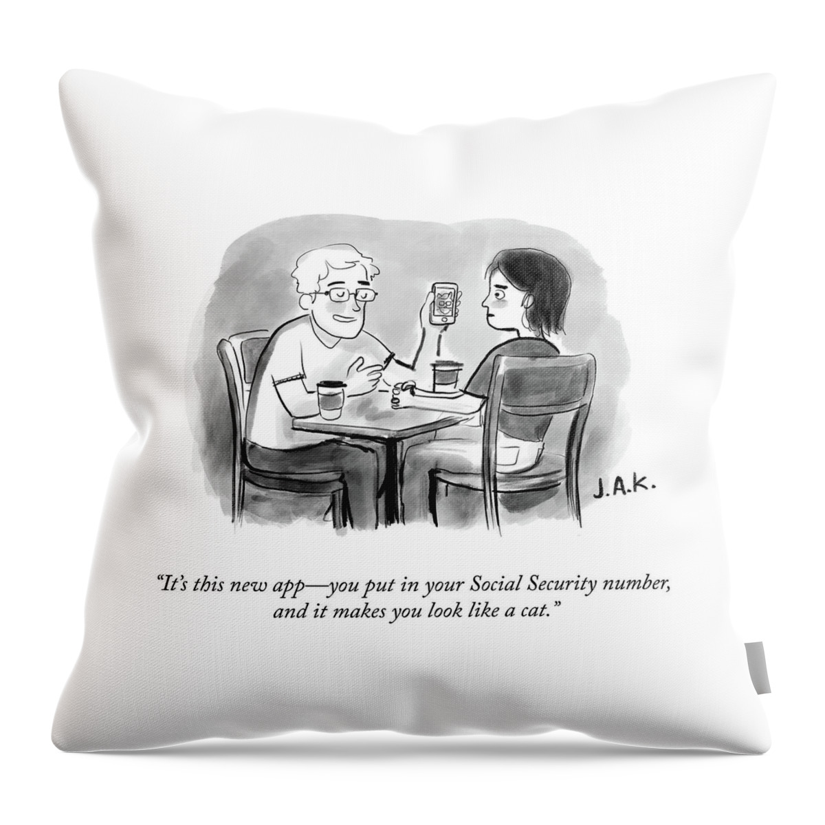 This New App Throw Pillow