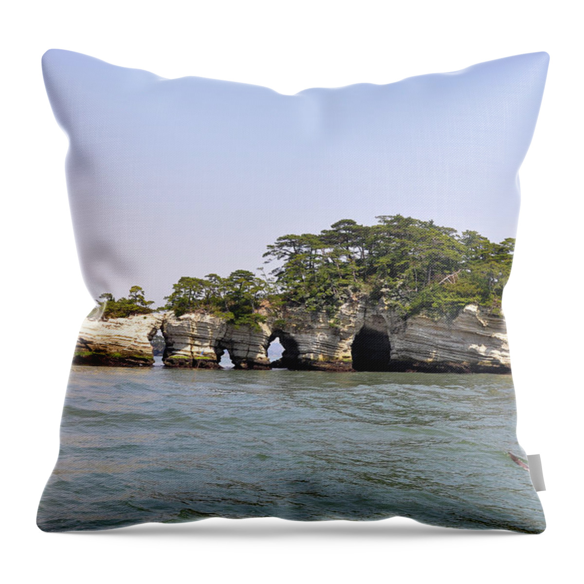 Scenics Throw Pillow featuring the photograph Three Views Of Japan, Islands Of by Japan From My Eye