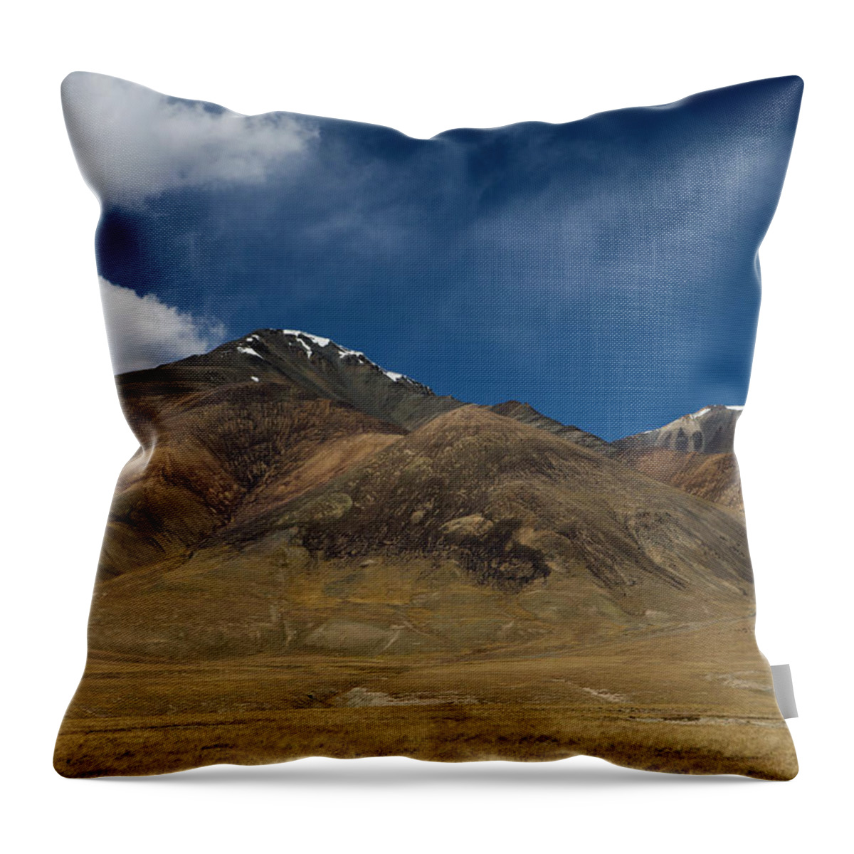 Sebastian Kennerknecht Throw Pillow featuring the photograph Tien Shan Mountains, Kyrgyzstan by Sebastian Kennerknecht