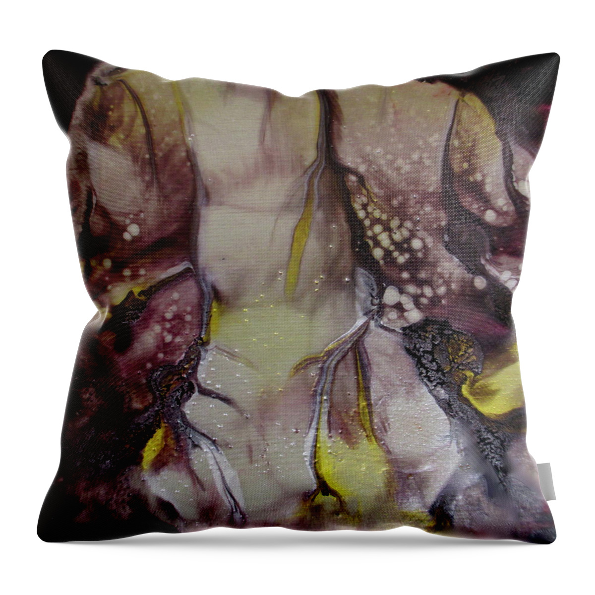 Figure Throw Pillow featuring the painting Together by Janice Nabors Raiteri