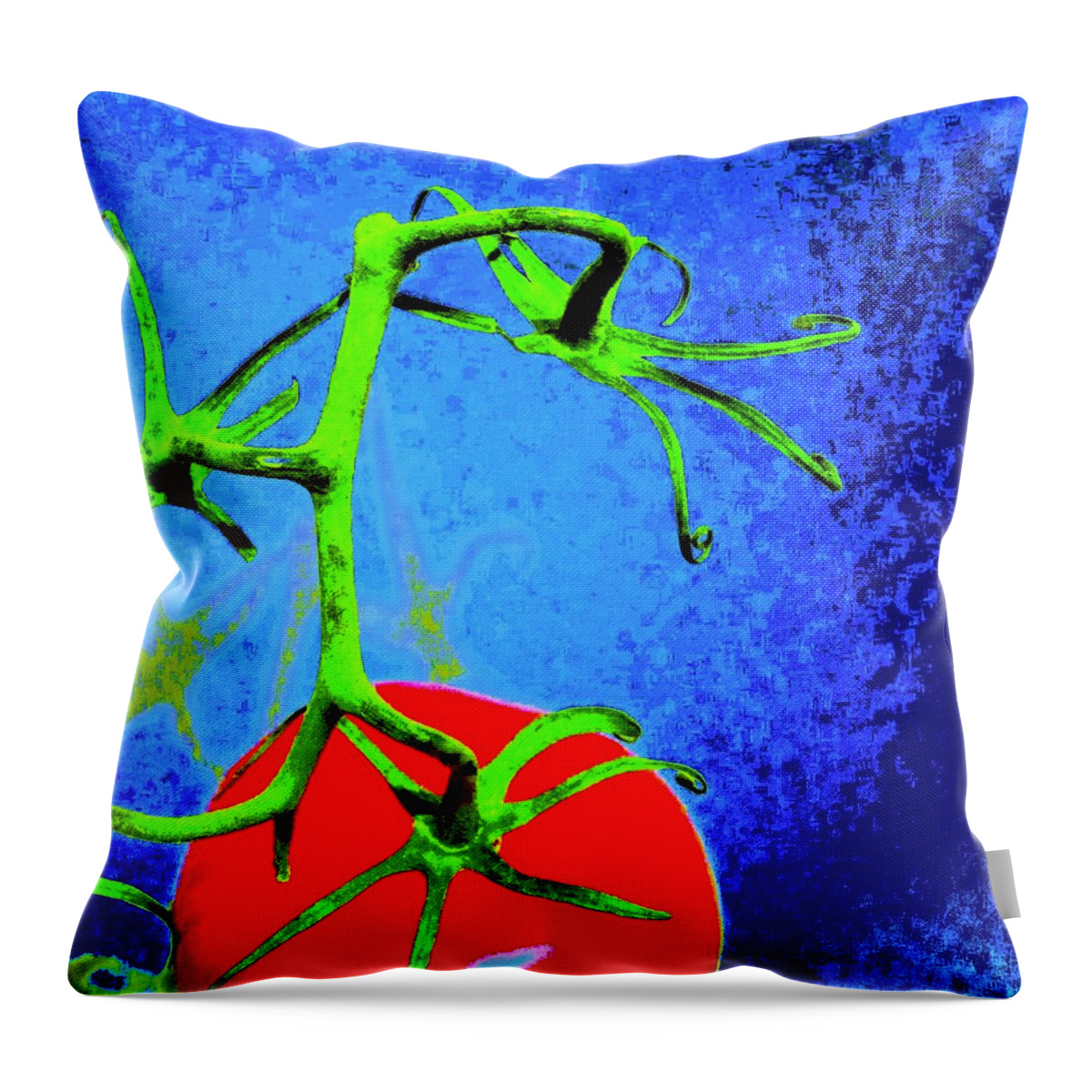 Photo Stream Throw Pillow featuring the photograph Tomato Red by Debra Grace Addison