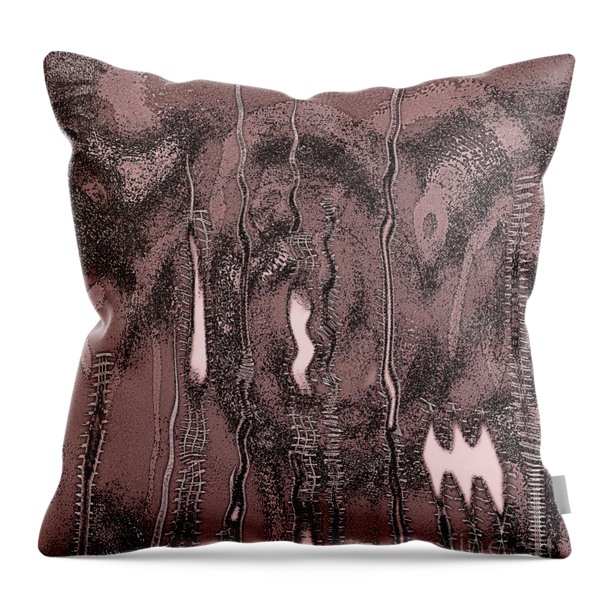 City Throw Pillow featuring the digital art Towers of Dystopia by Alexandra Vusir