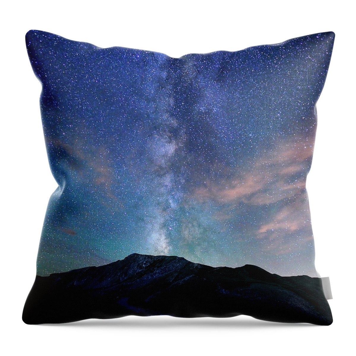 Tranquility Throw Pillow featuring the photograph Trail To The Milky Way by Mengzhonghua Photography