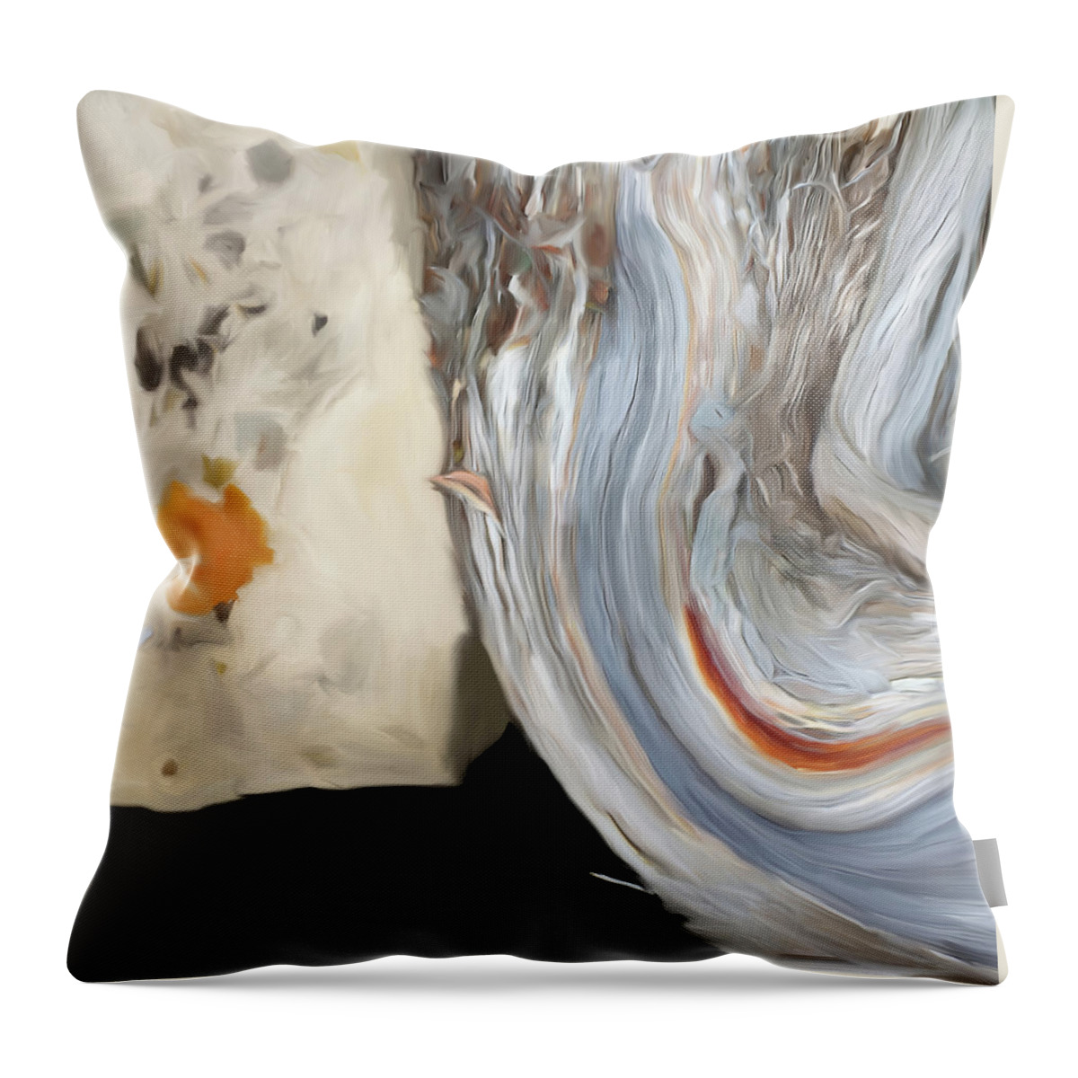 Painting Throw Pillow featuring the mixed media Tree and Stone 2 by Jonathan Thompson