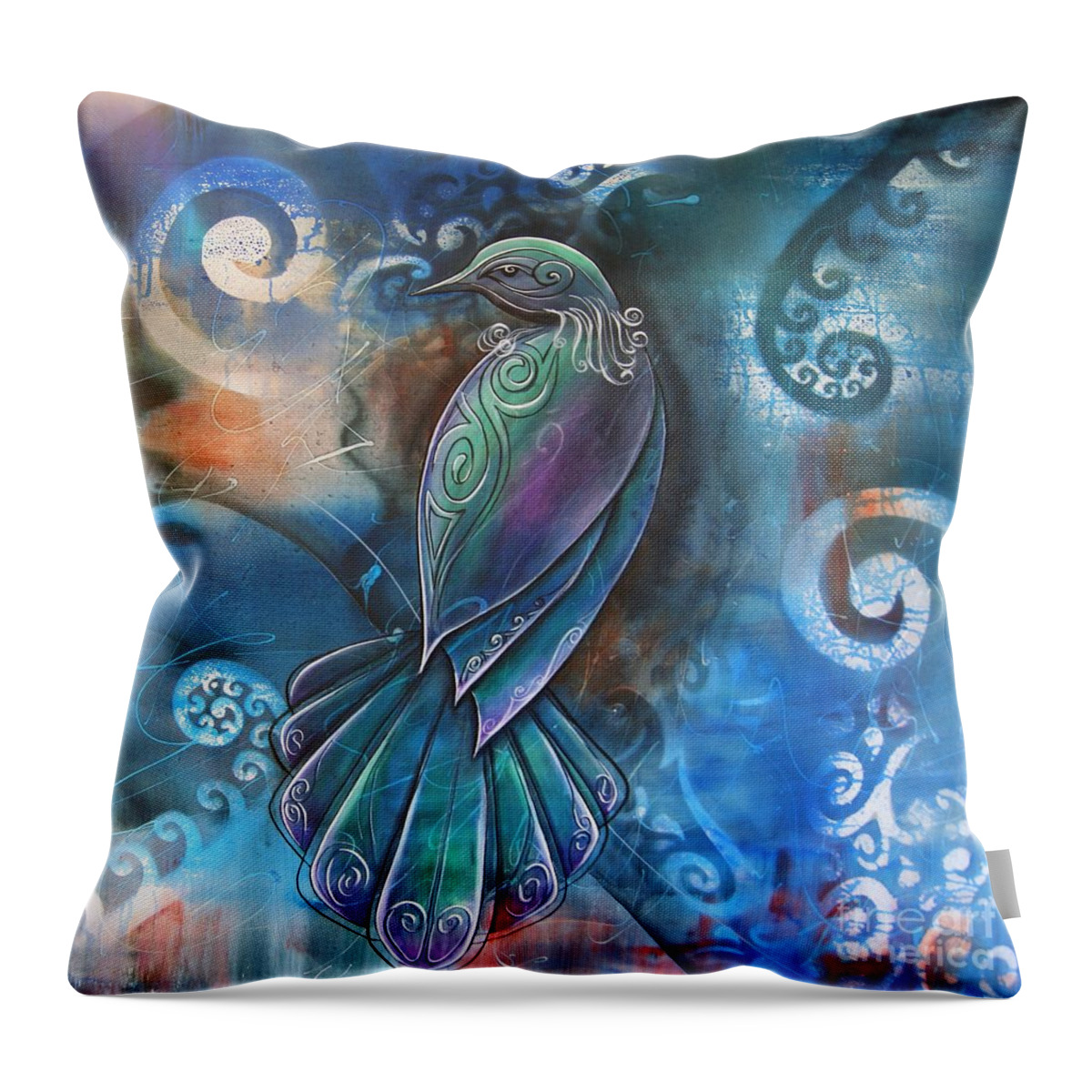 Tui Throw Pillow featuring the photograph Tui 4 by Reina Cottier
