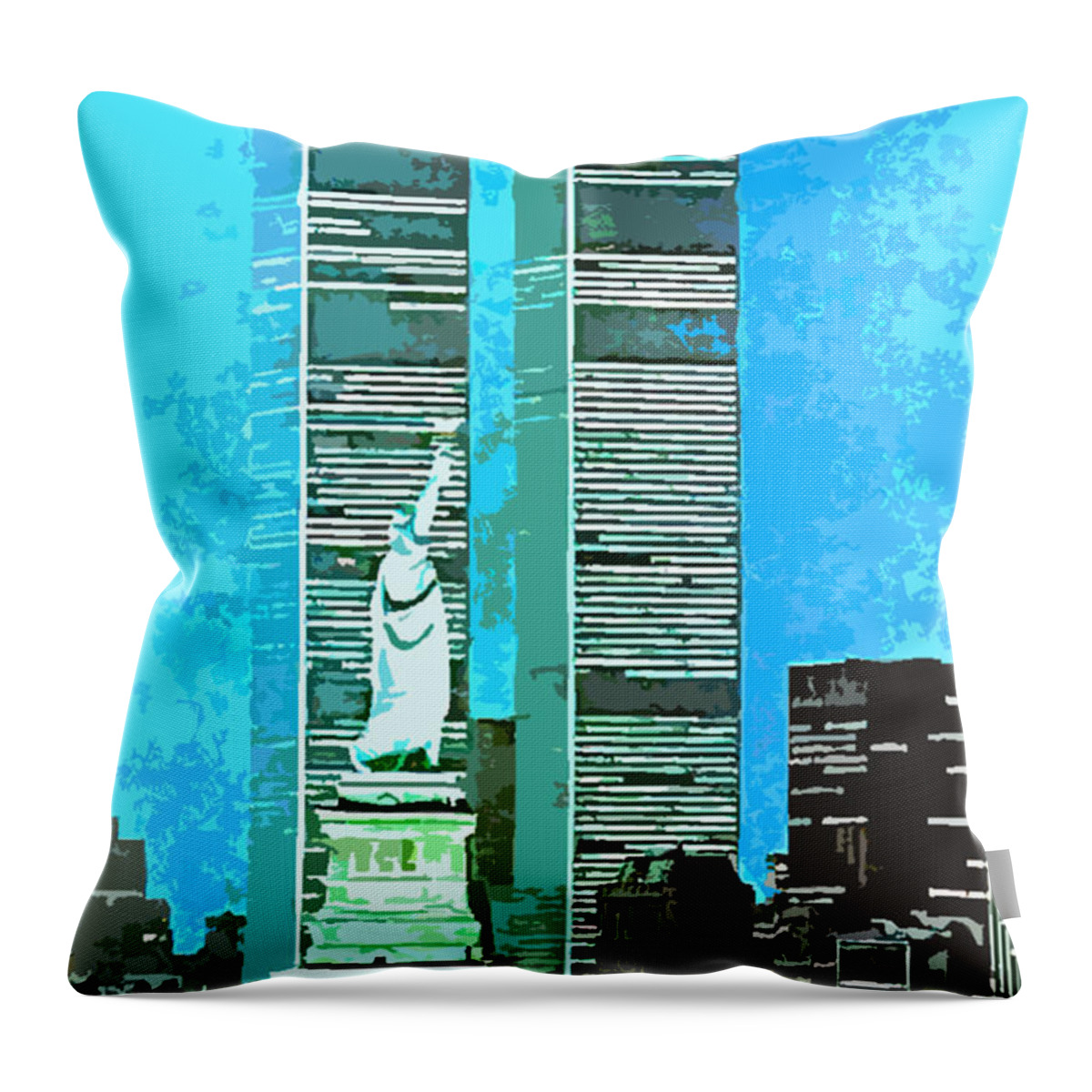 Twins Throw Pillow featuring the digital art Twins by Long Shot