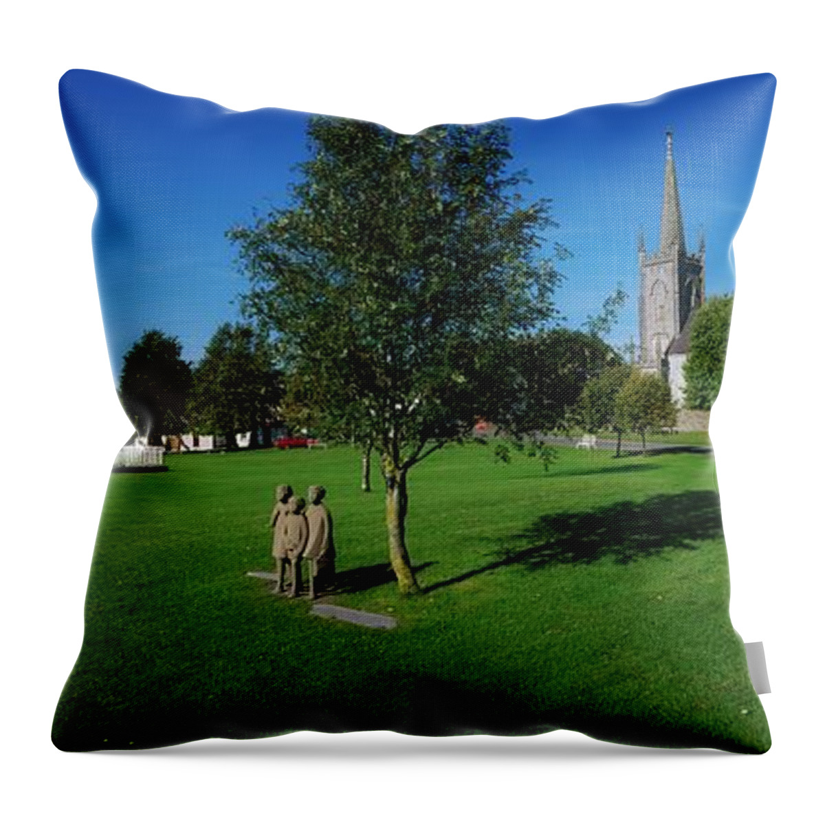 Scenics Throw Pillow featuring the photograph Tyrells Pass, Co Westmeath, Ireland by Design Pics/the Irish Image Collection