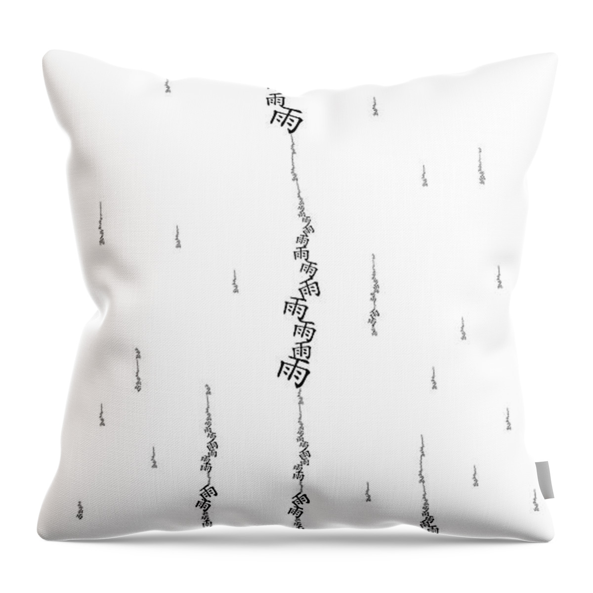 Abstract Throw Pillow featuring the digital art Umbrella by Fei A