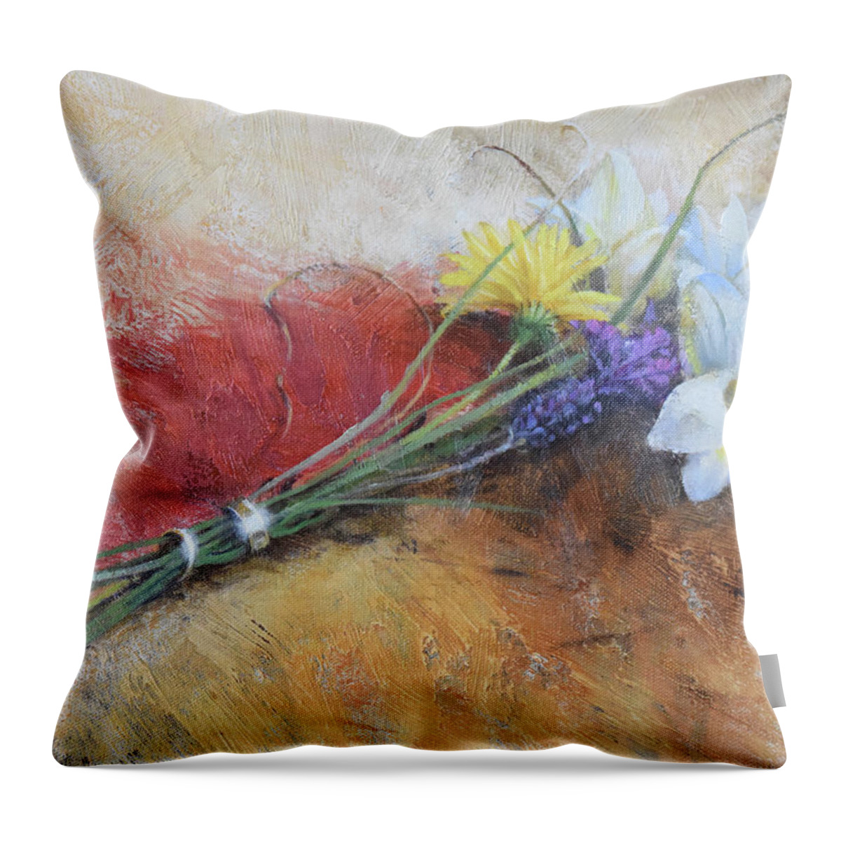 Graham Throw Pillow featuring the painting Unfading Love by Graham Braddock