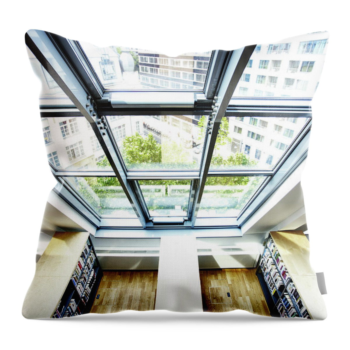 Education Throw Pillow featuring the photograph University Library by Urbancow