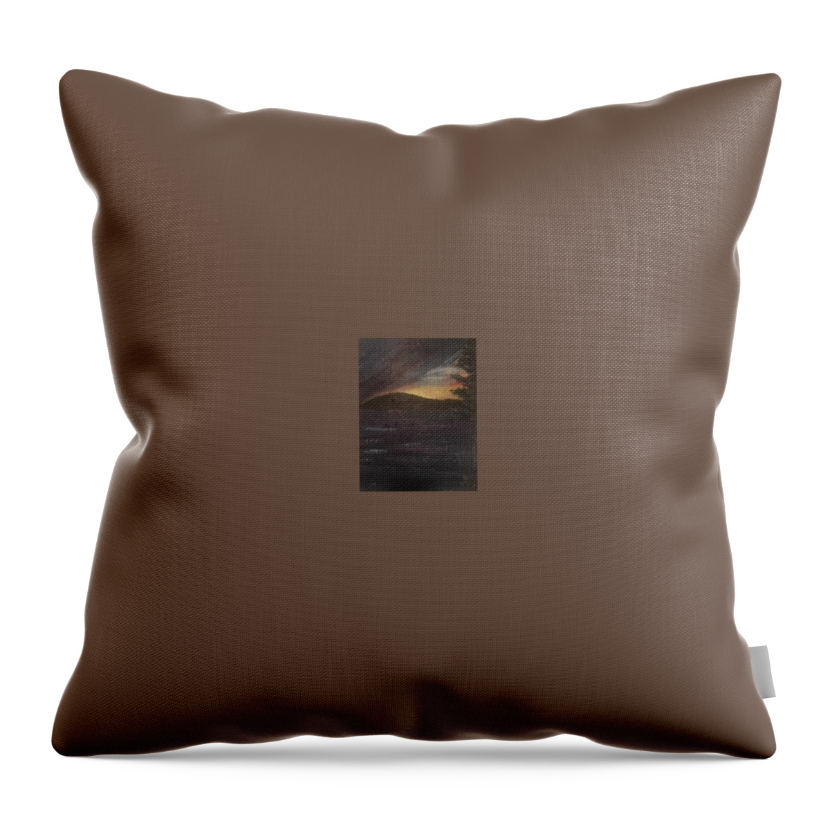 Sunset Throw Pillow featuring the painting Upcoming Hope - Sunset by Nina Jatania