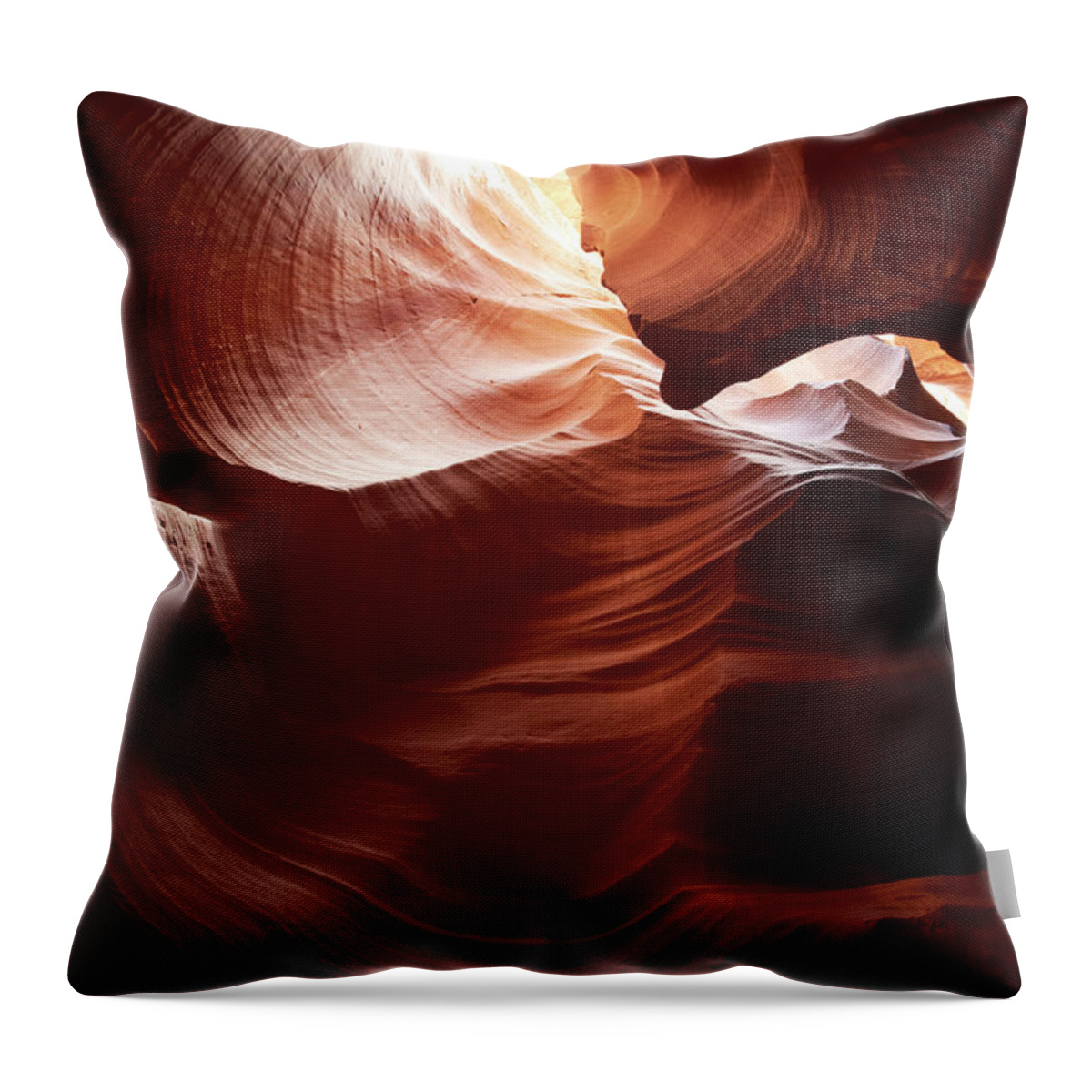 Arizona Throw Pillow featuring the photograph Upper Antelope Canyon Slot Canyon by Cultura Exclusive/ryan Benyi Photography