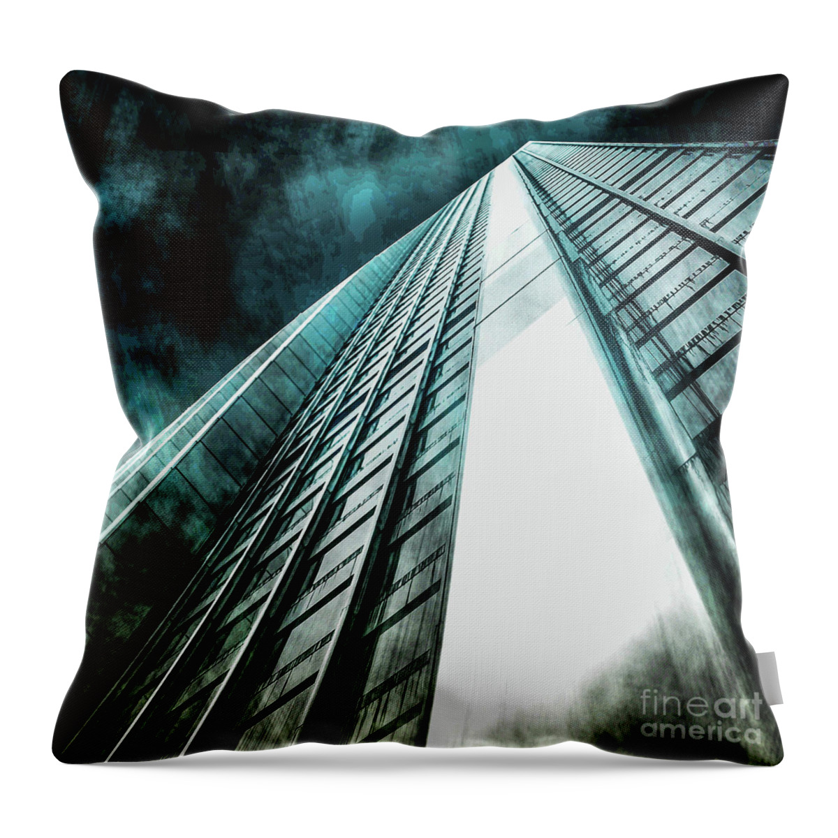 American Throw Pillow featuring the photograph Urban Grunge Collection Set - 09 by Az Jackson