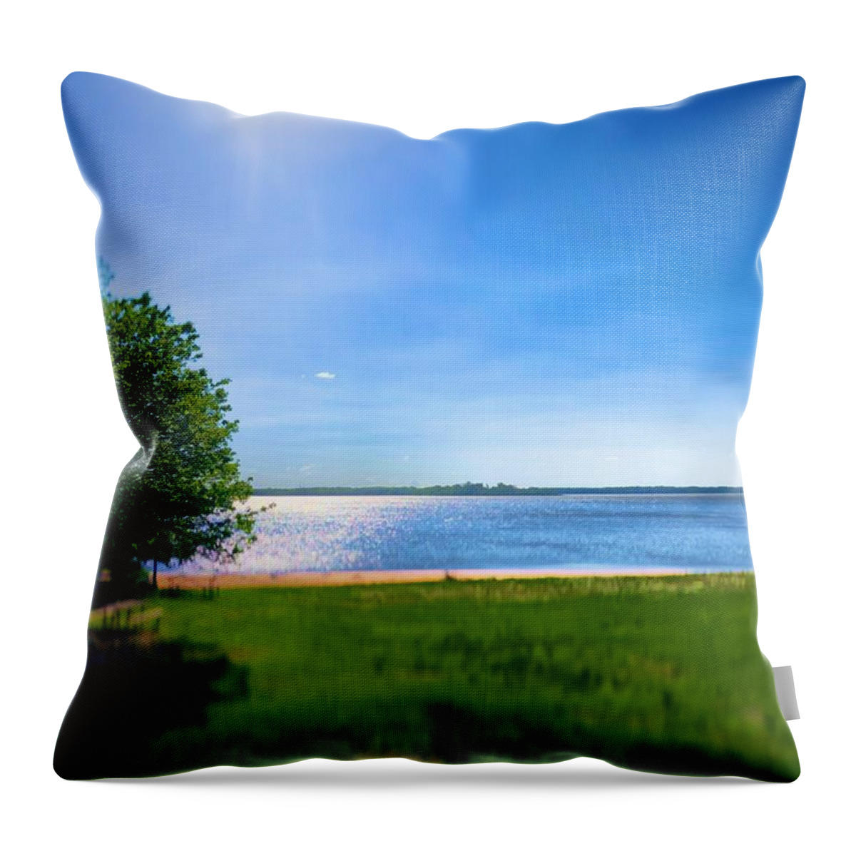Beach Throw Pillow featuring the photograph Utopia by Chris Montcalmo