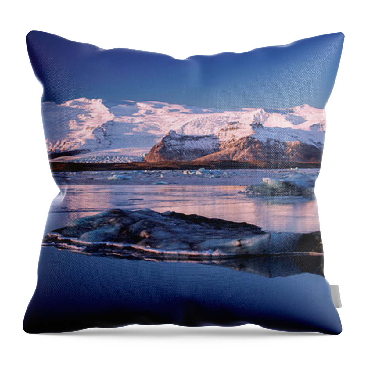 Northern Throw Pillow featuring the photograph Vatnajokull National Park by Robert Grac