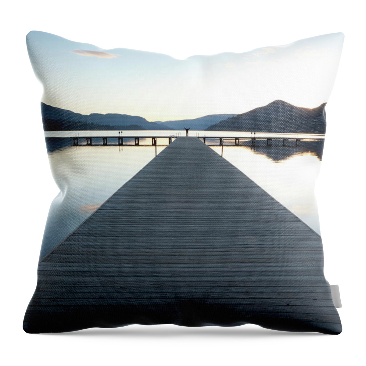Scenics Throw Pillow featuring the photograph Vernon British Columbia by Mysticenergy