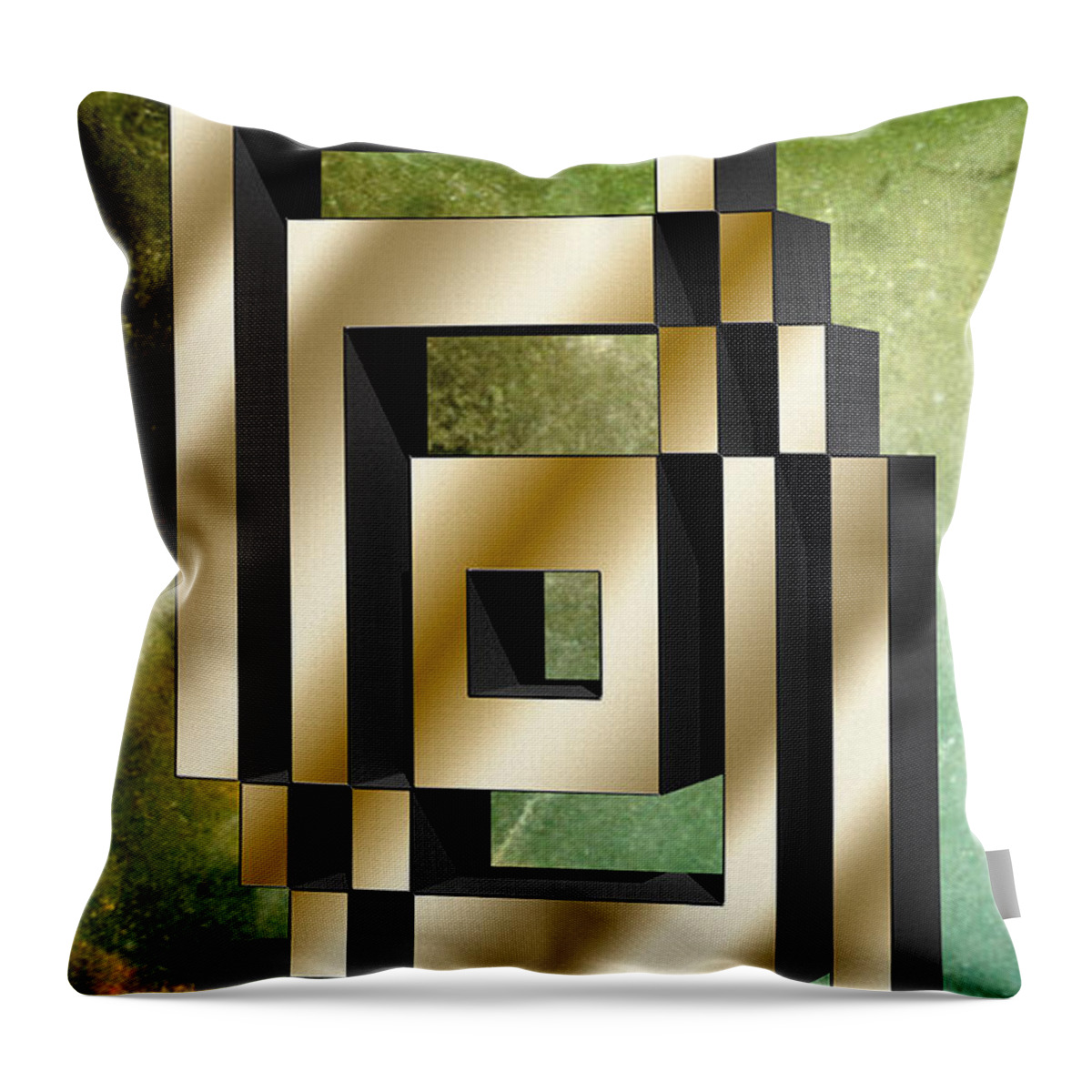 Staley Throw Pillow featuring the digital art Vertical Design 6 by Chuck Staley