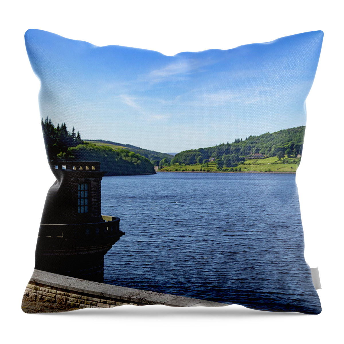 Autumn Throw Pillow featuring the photograph View of Ladybower by Scott Lyons