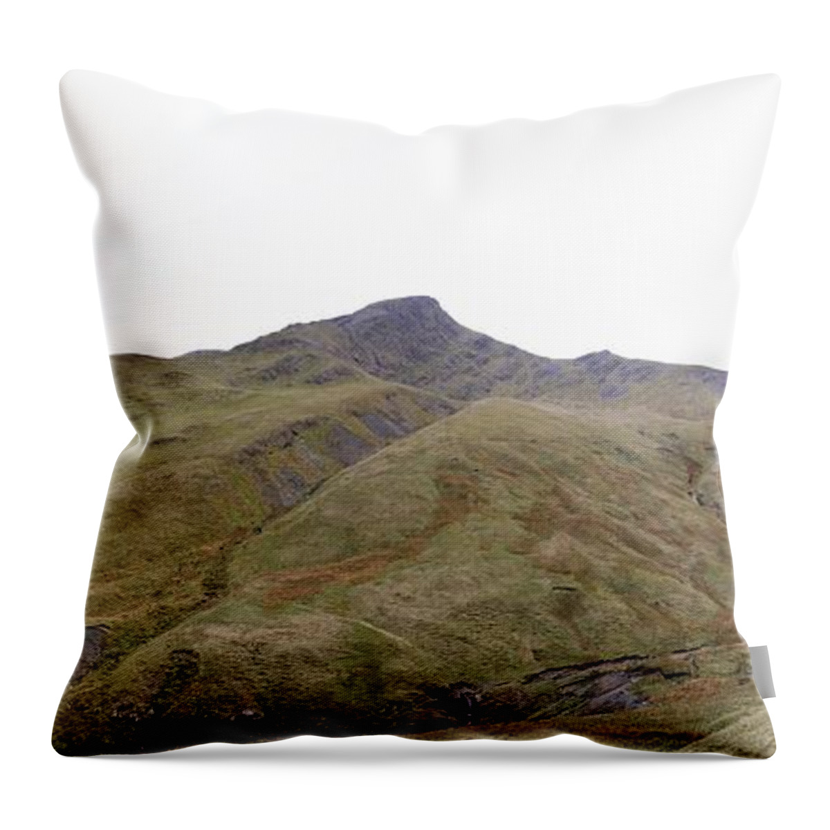 Mountain Throw Pillow featuring the photograph View of the Blencathra by Lukasz Ryszka