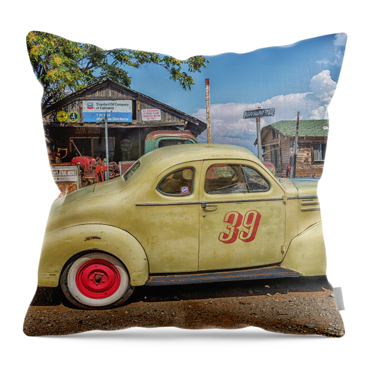 Cars Throw Pillow featuring the photograph Vintage Beauty 2 by Marisa Geraghty Photography