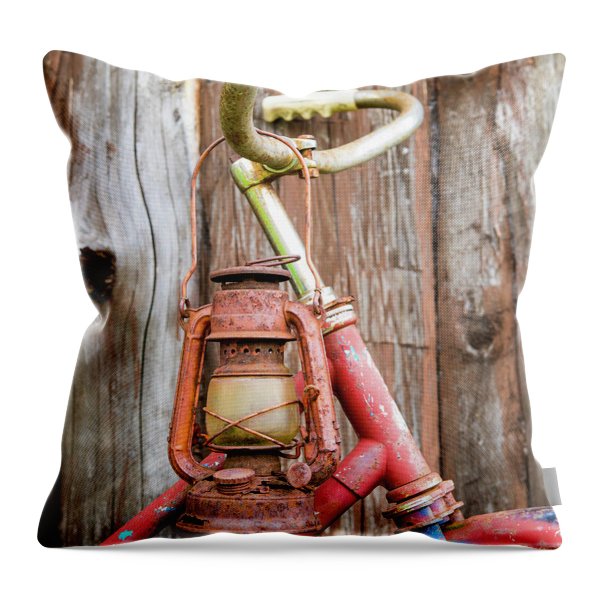 Aberfoyle Market Throw Pillow featuring the photograph Vintage Bicycle by Nick Mares