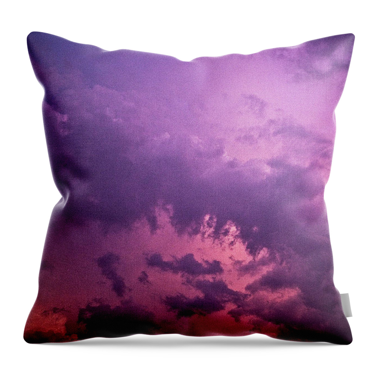 Scenics Throw Pillow featuring the photograph Violet Sky by Richard Newton / Daddynewt