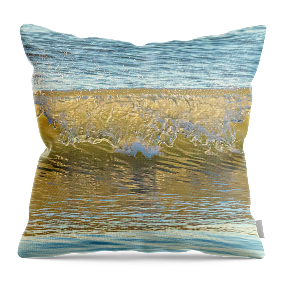 Sunrise Throw Pillow featuring the photograph Virginia Waves by Donna Twiford