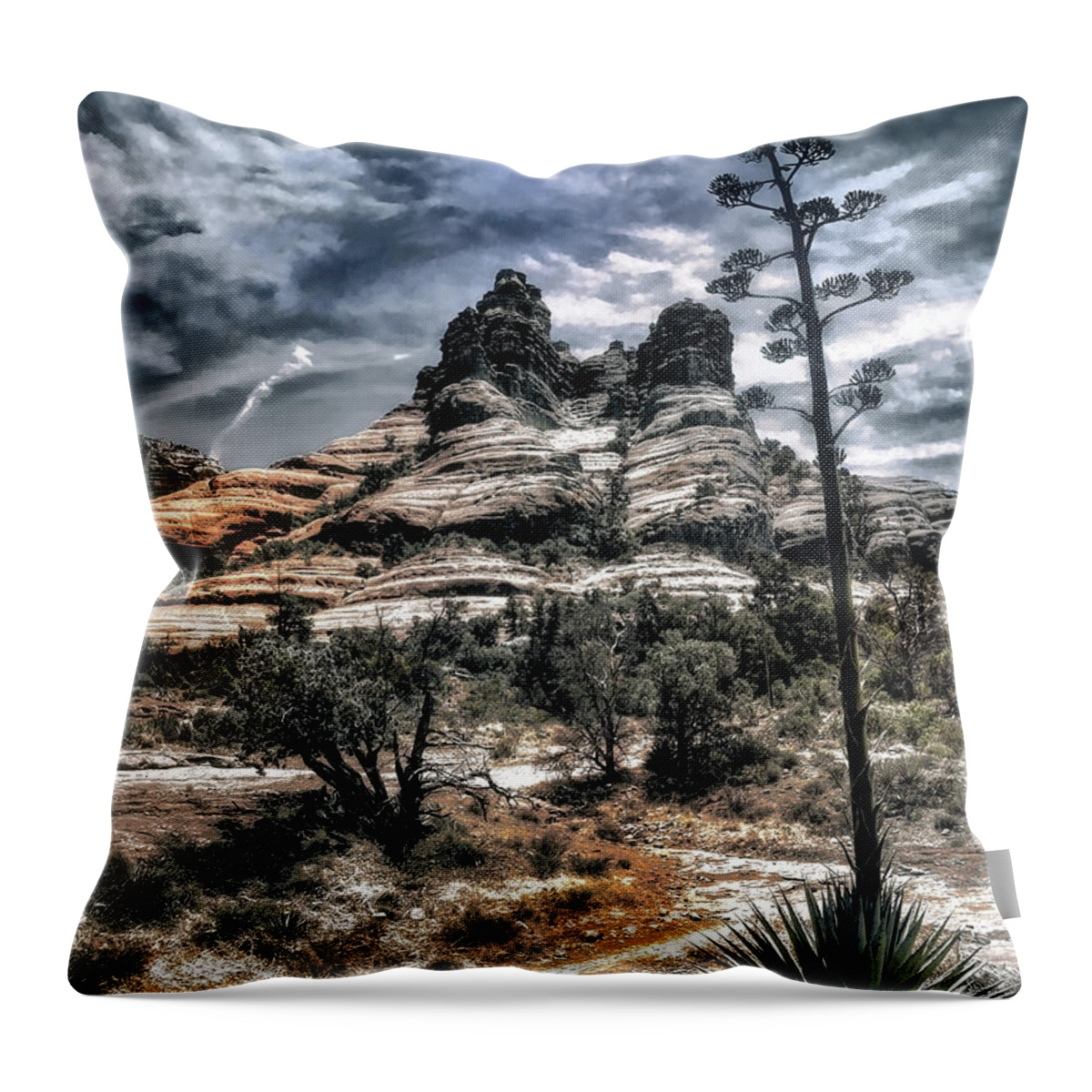 Desert Throw Pillow featuring the photograph Vortex by Jim Hill