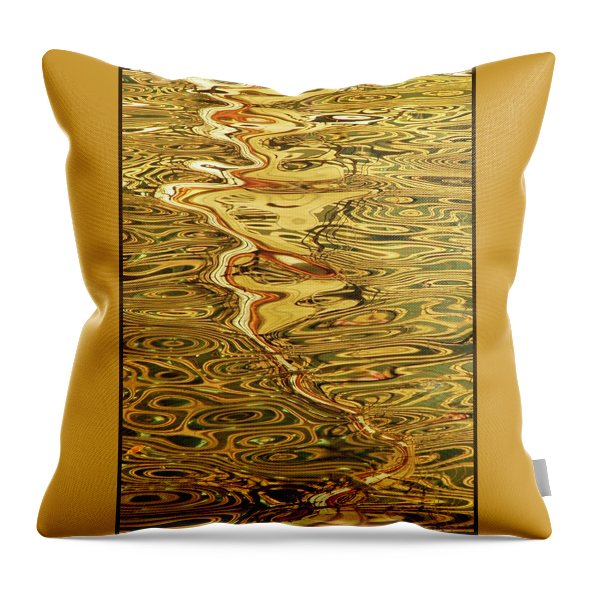 Abstract Throw Pillow featuring the photograph Water Abstact by Minnie Gallman
