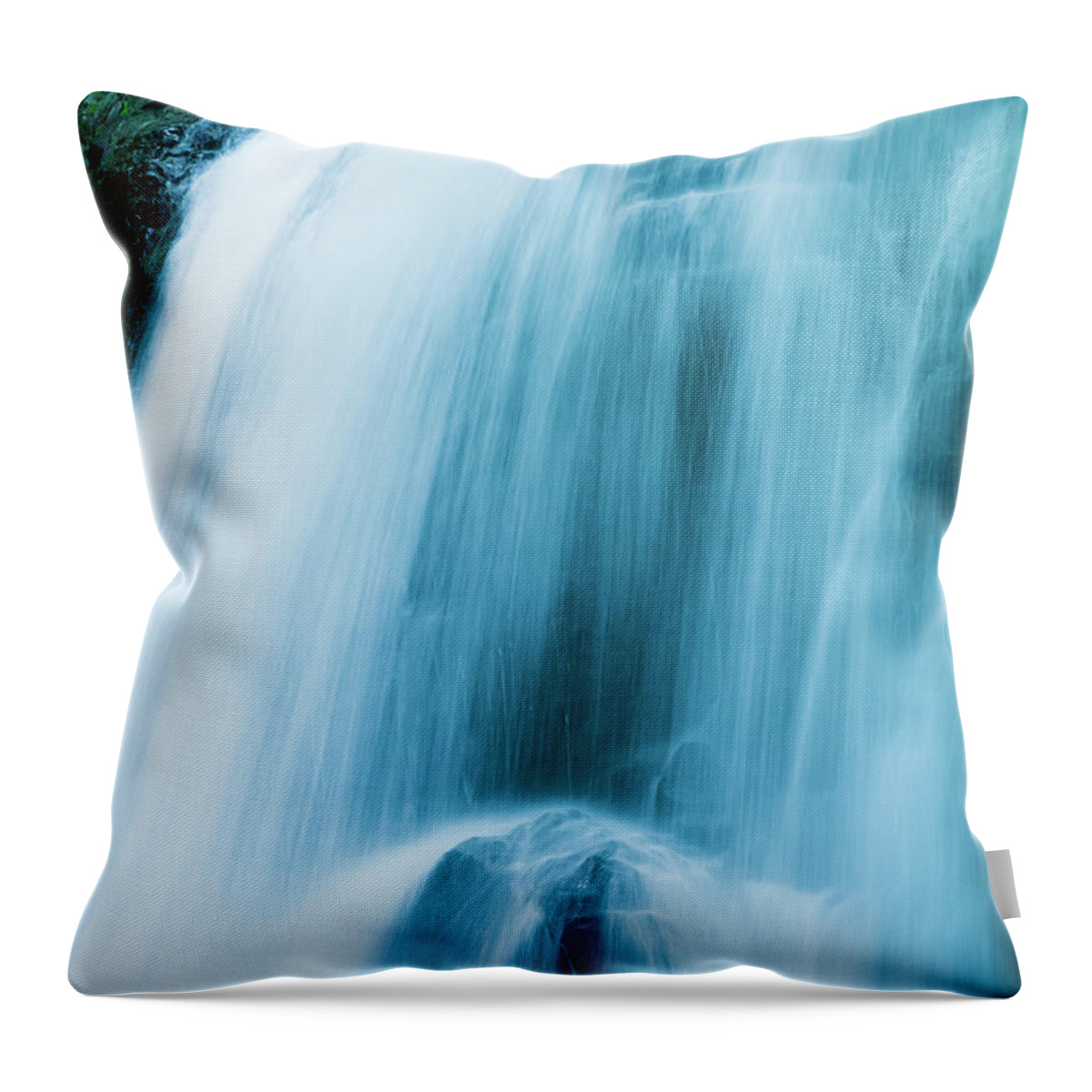 Scenics Throw Pillow featuring the photograph Waterfalls by Ooyoo
