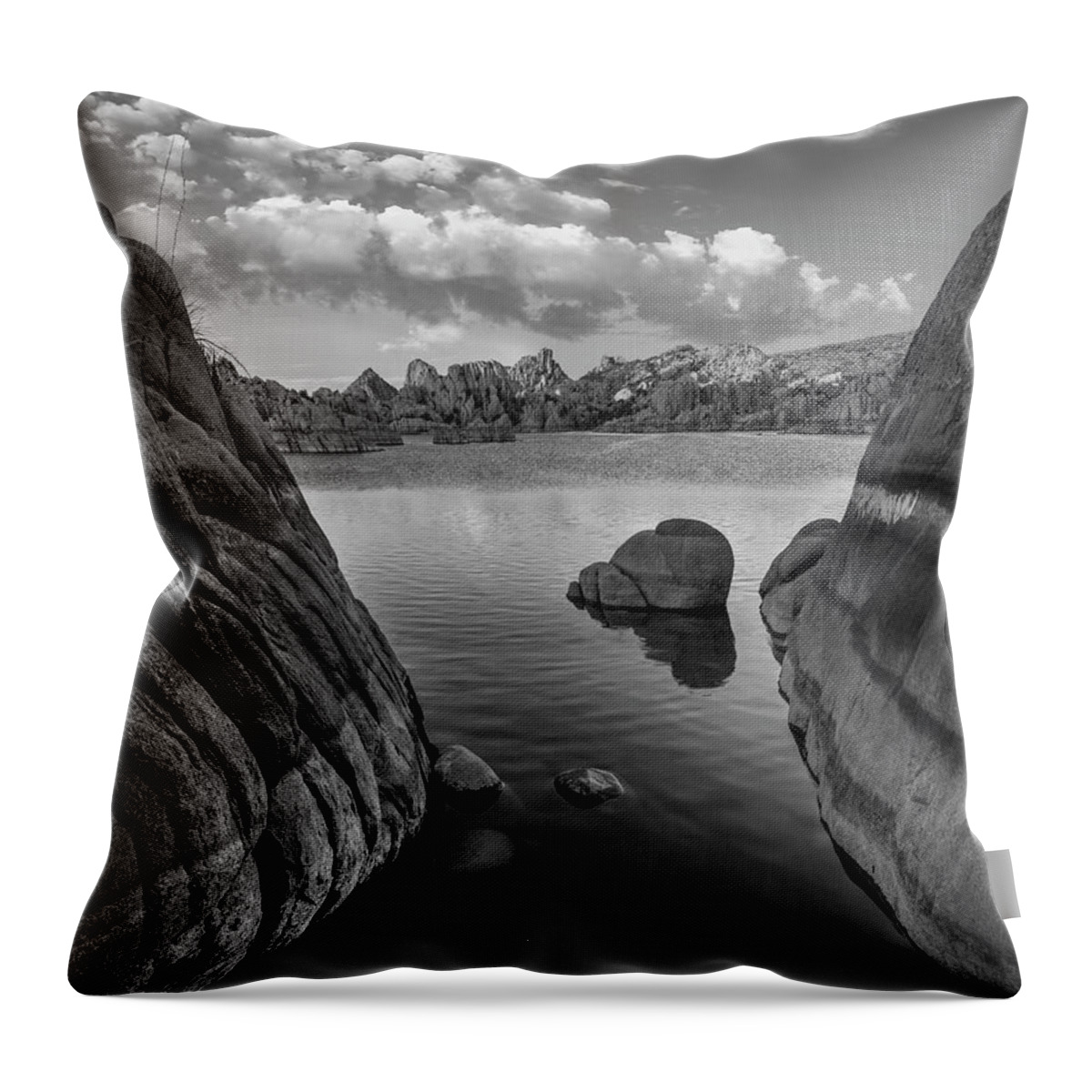 Disk1216 Throw Pillow featuring the photograph Watson Lake, Arizona by Tim Fitzharris