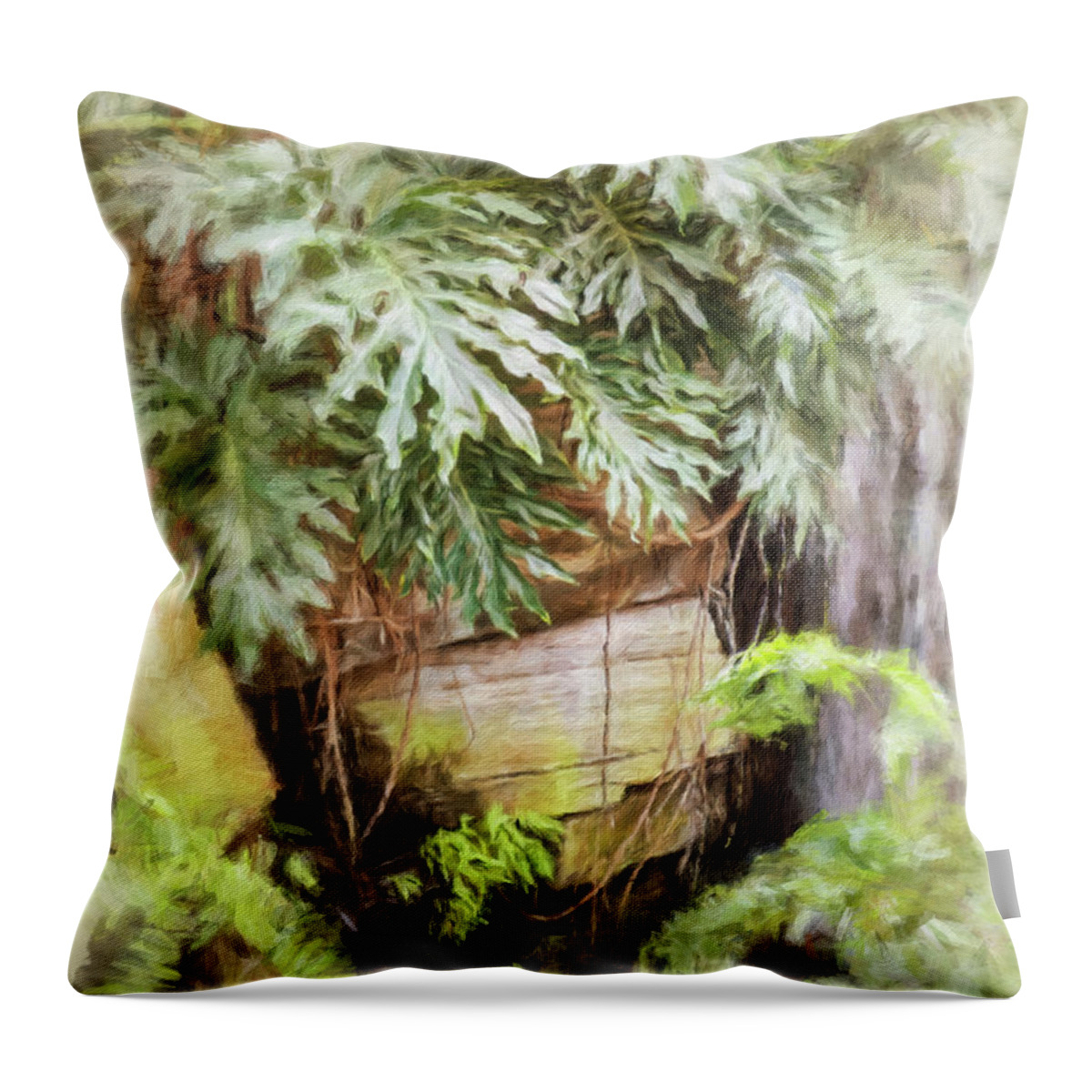Tropical Throw Pillow featuring the photograph Welcome To The Jungle by Leslie Montgomery