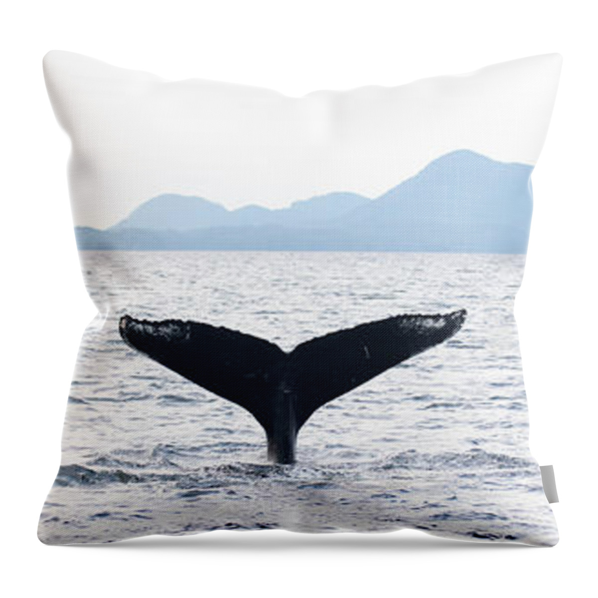 Whale Throw Pillow featuring the photograph Whale's Tail by Patrick Nowotny