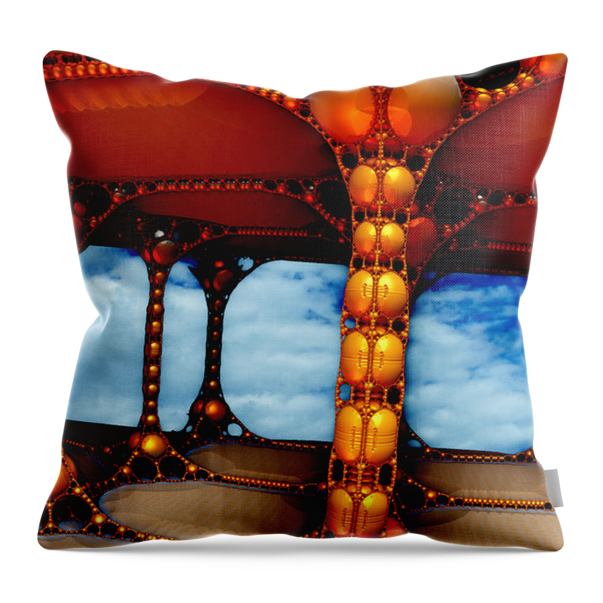 Art Throw Pillow featuring the digital art Whetstone of Witte by Jeff Iverson