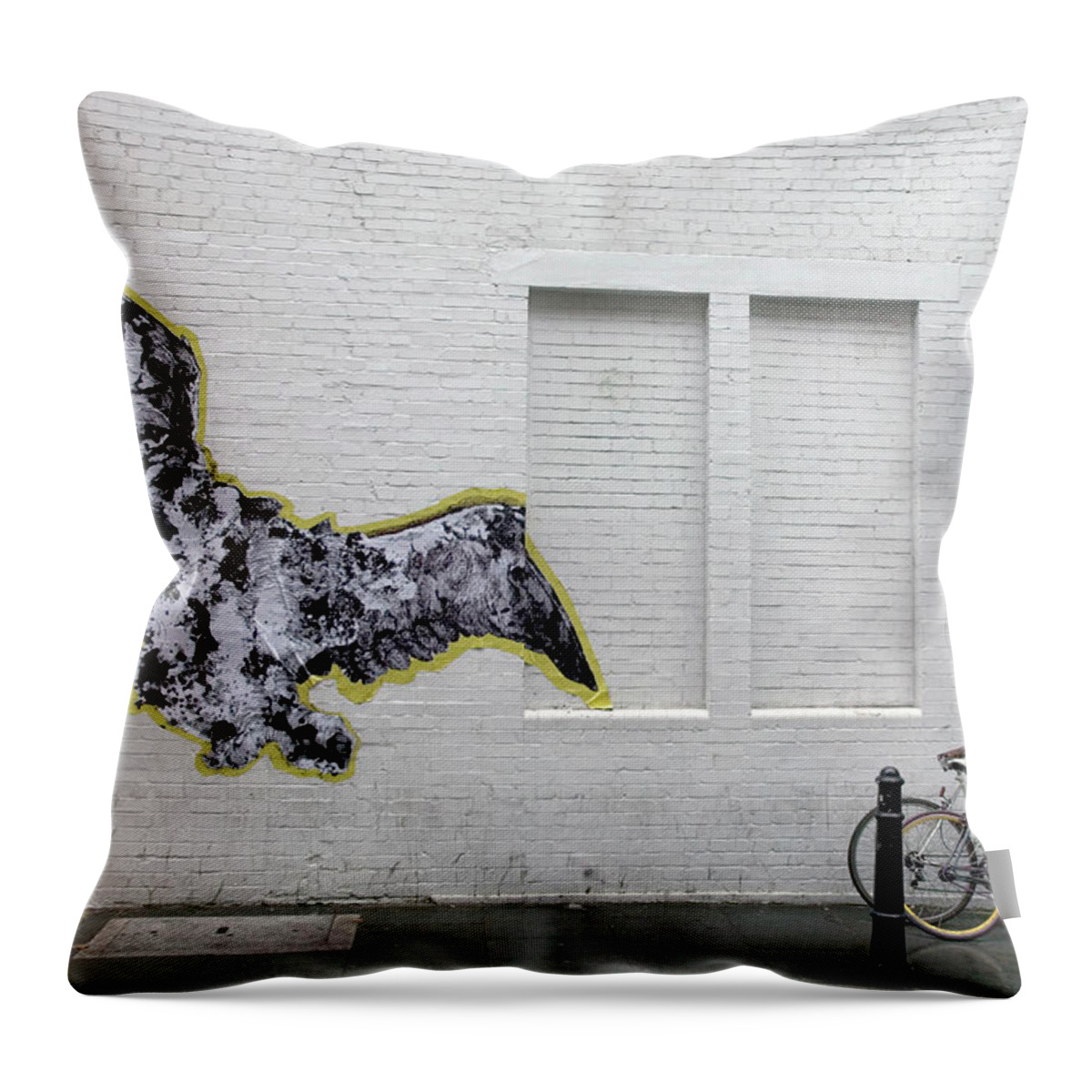 England Throw Pillow featuring the photograph White Cube Gallery And Outdoor Art by Lonely Planet