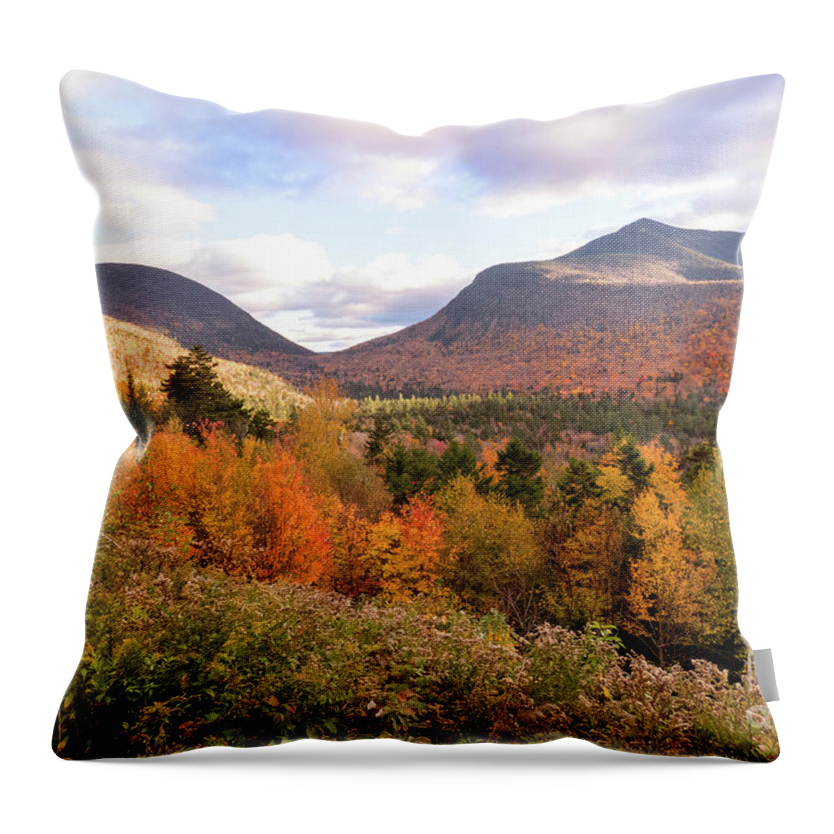 New Hampshire Throw Pillow featuring the photograph White Mtns Waterville Valley 2 by Cheryl Del Toro