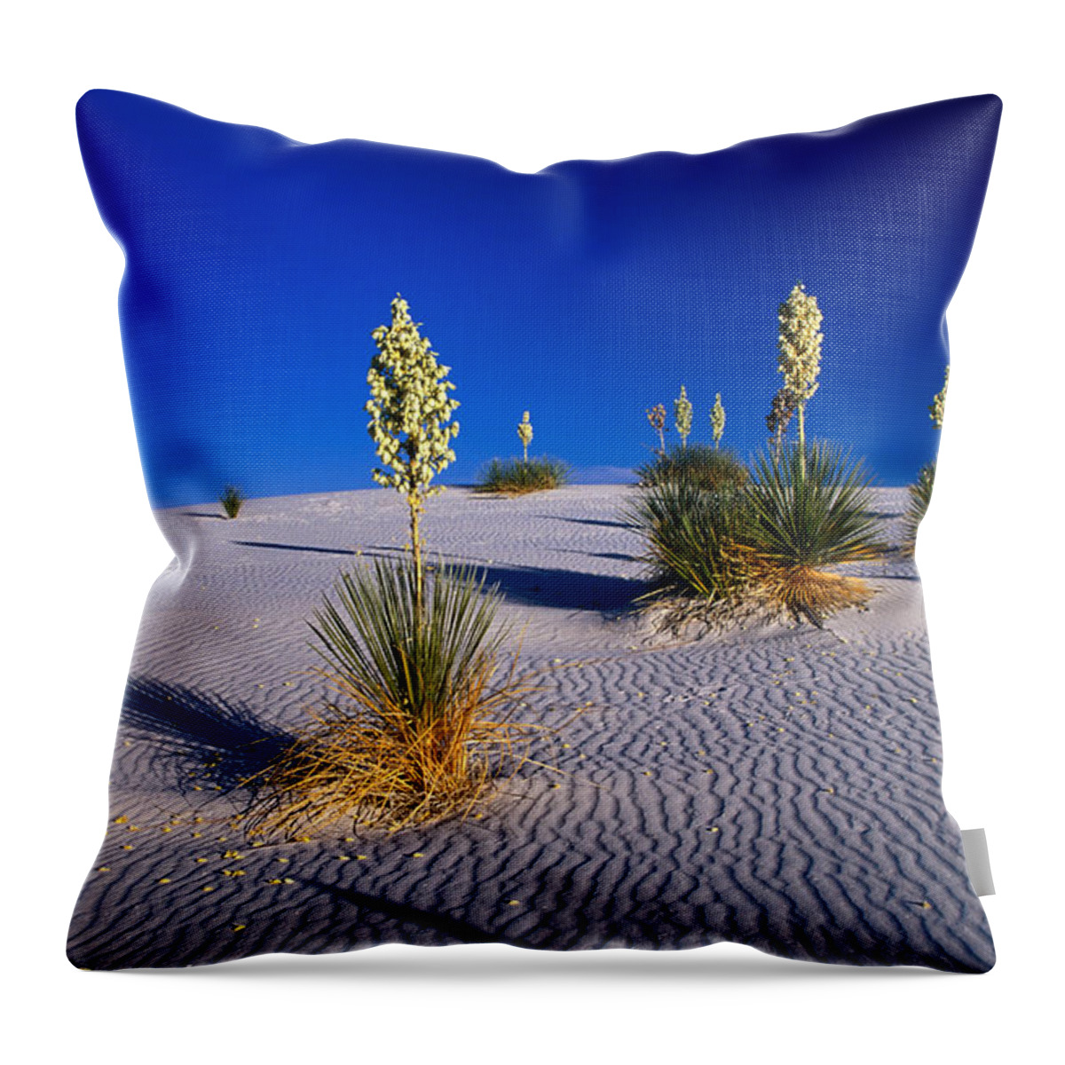 New Mexico Throw Pillow featuring the photograph White Sands National Monument, New by Lonely Planet