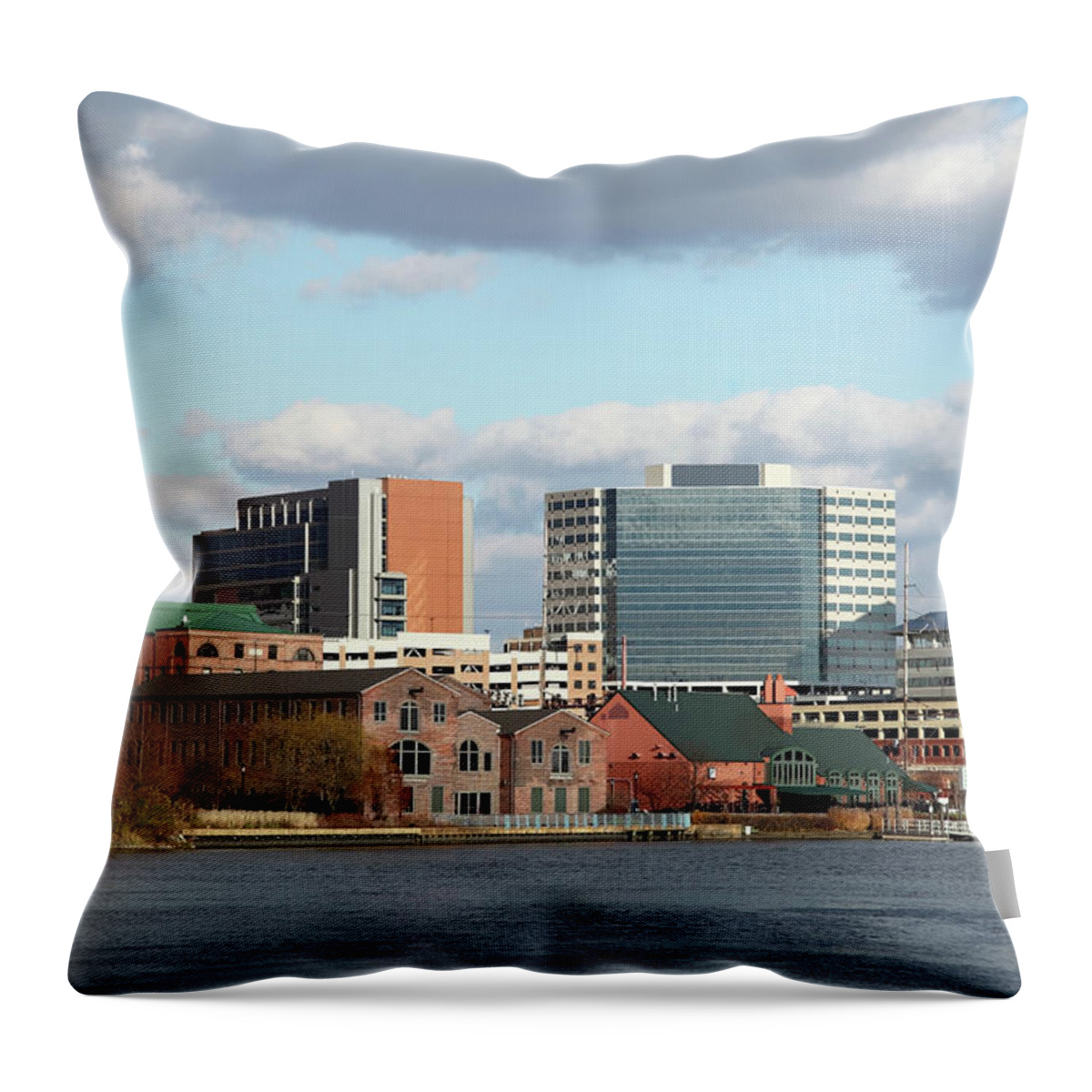 Delaware Throw Pillow featuring the photograph Wilmington Delaware by Denistangneyjr