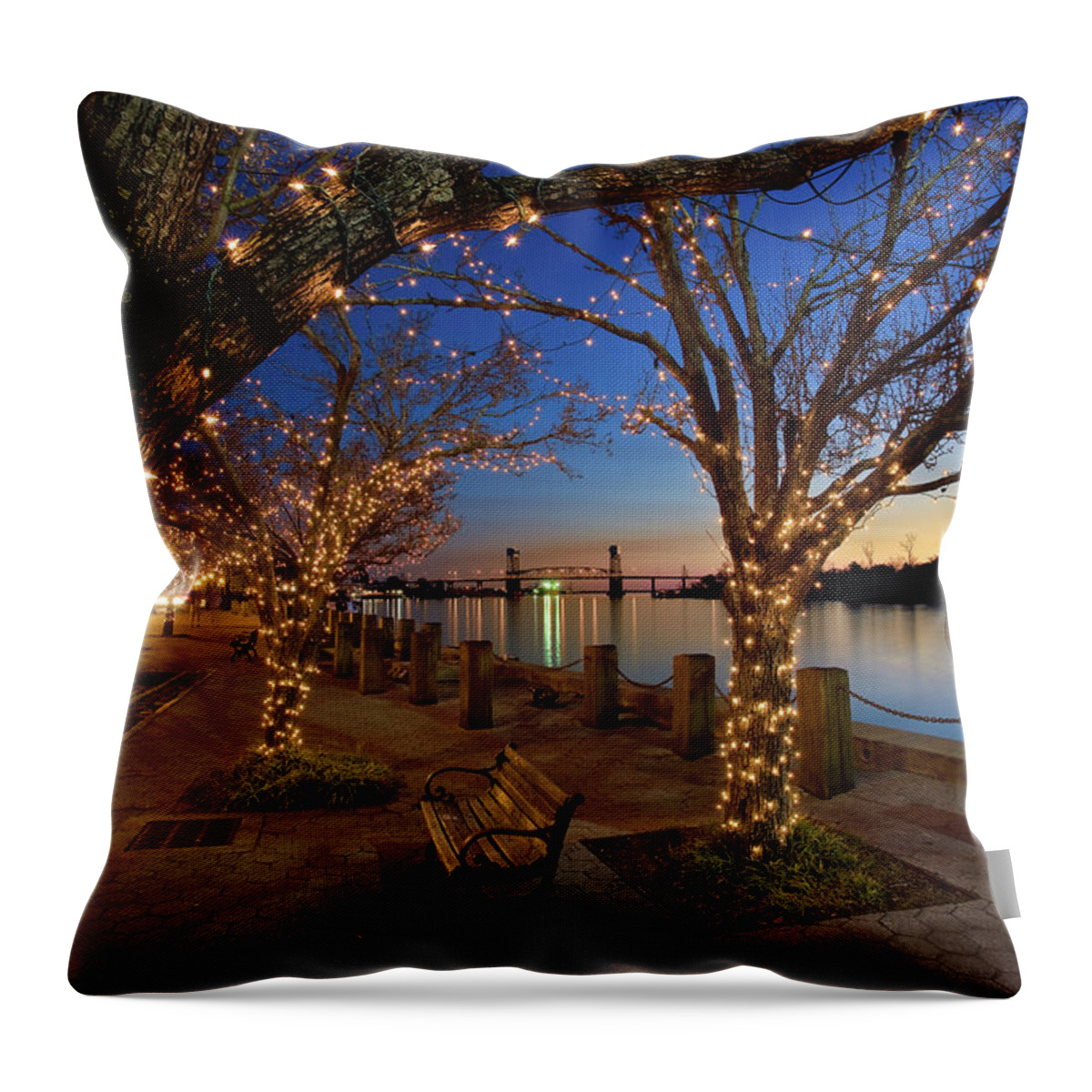 Tranquility Throw Pillow featuring the photograph Wilmington by Sam Antonio Photography