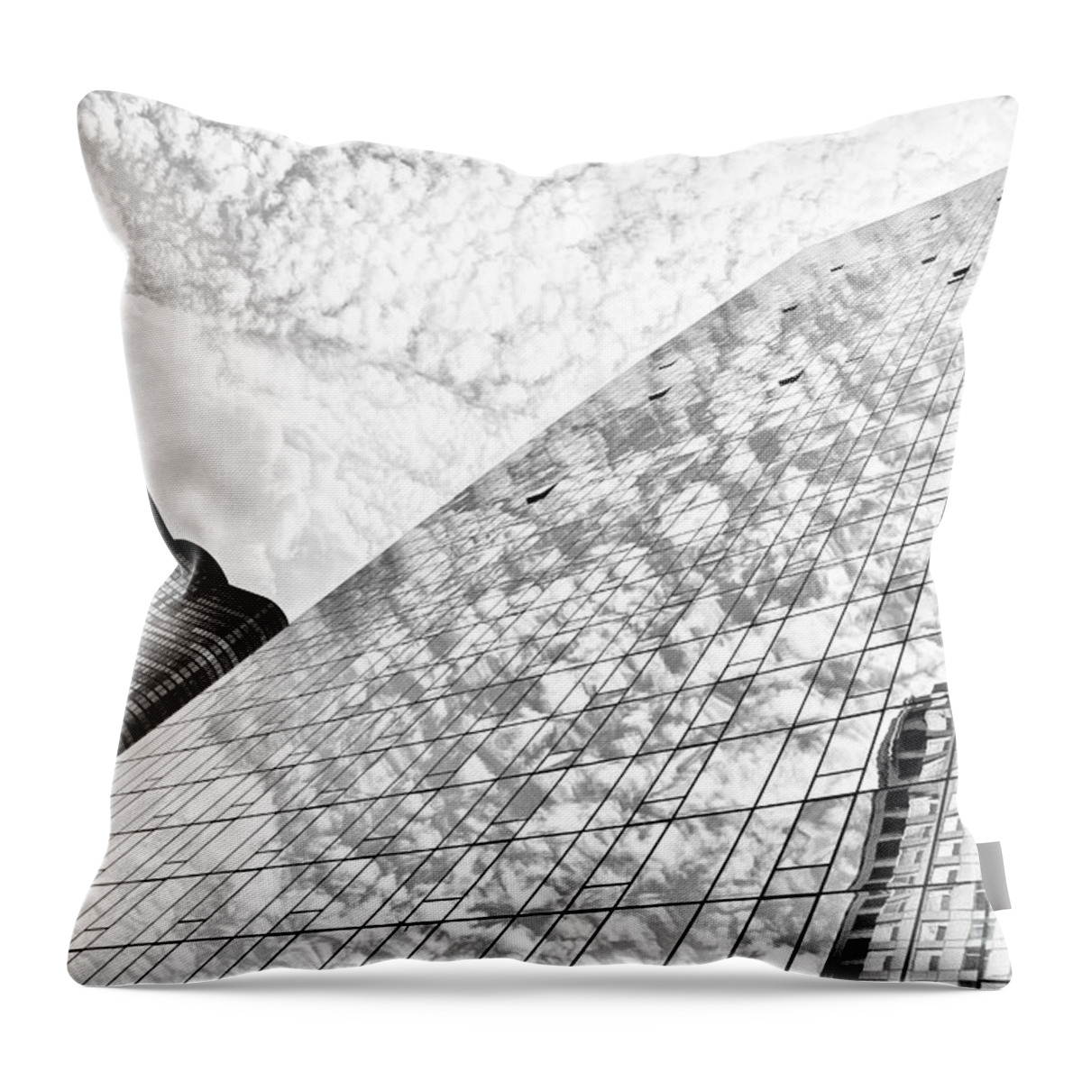 Building Throw Pillow featuring the photograph Window Pane by Katherine Erickson