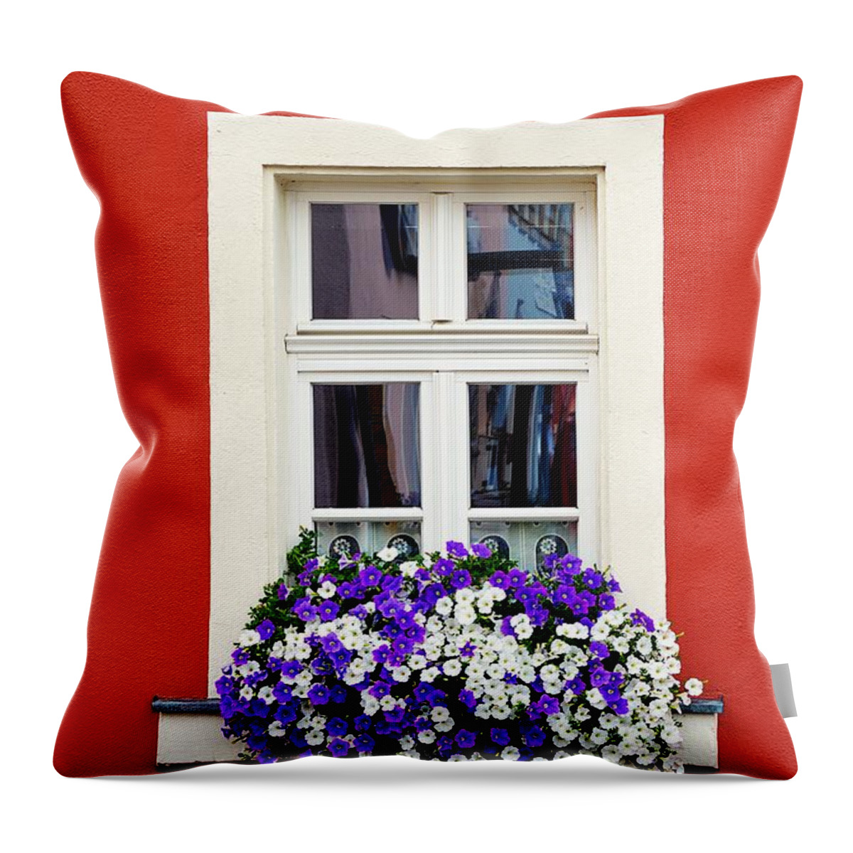 Architecture Throw Pillow featuring the photograph Window by Thomas Schroeder
