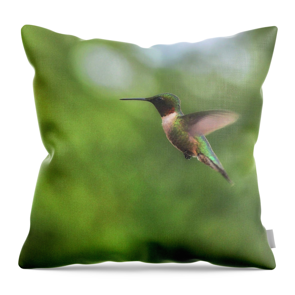 Beating Throw Pillow featuring the photograph Wings In Motion by JAMART Photography