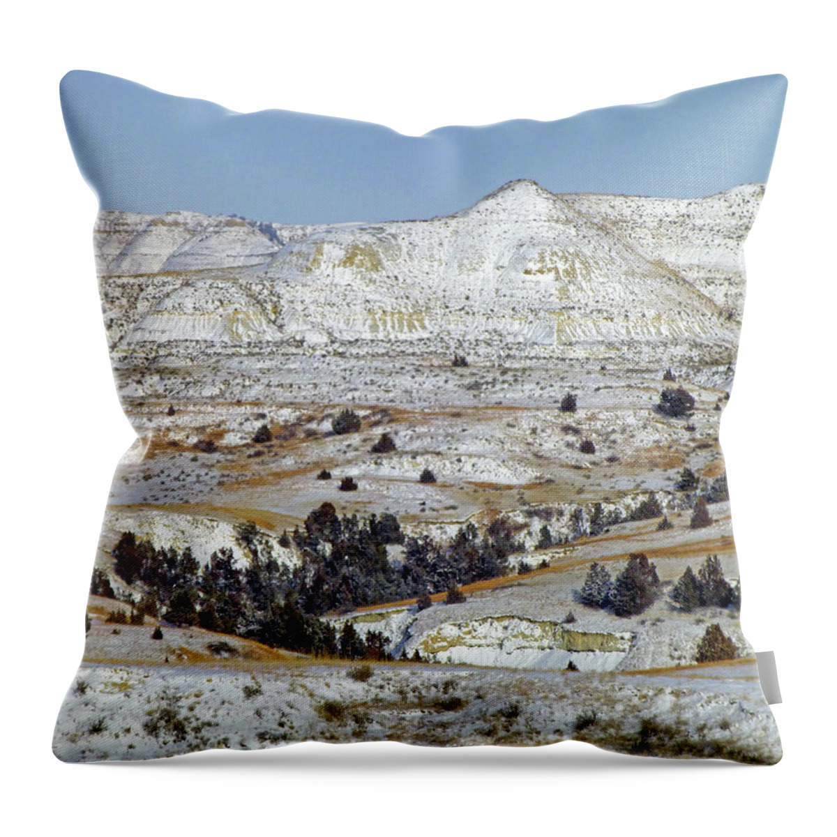 North Dakota Throw Pillow featuring the photograph Winter Wonder in West Dakota by Cris Fulton