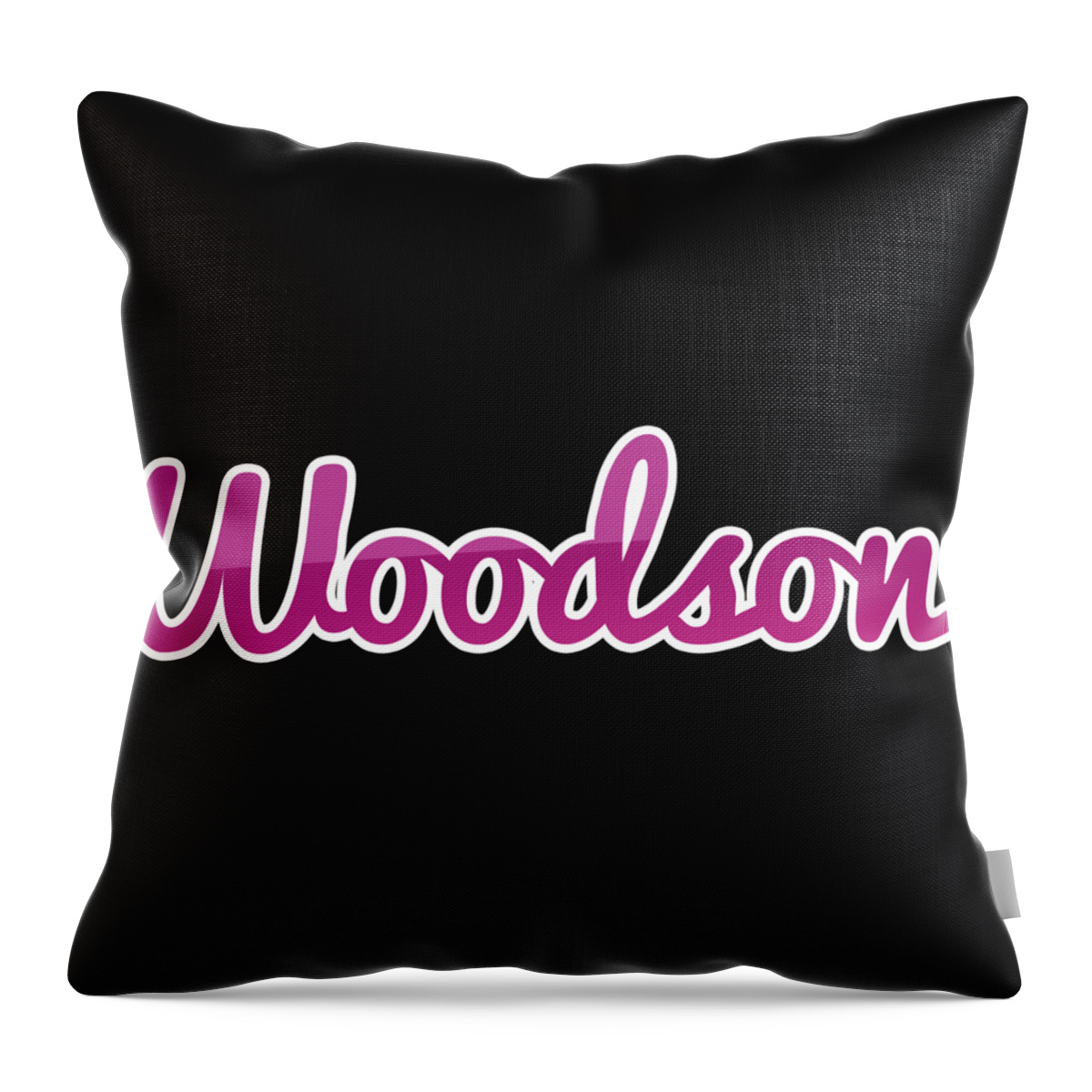 Woodson Throw Pillow featuring the digital art Woodson #Woodson by Tinto Designs
