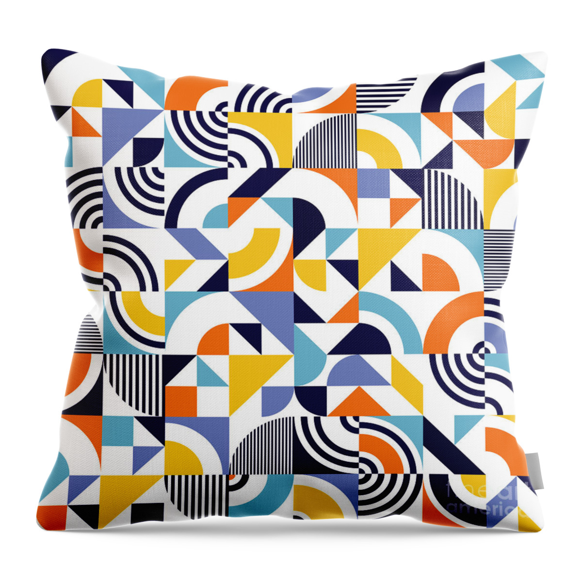 World Throw Pillow featuring the digital art World Harmony by Heather Schaefer