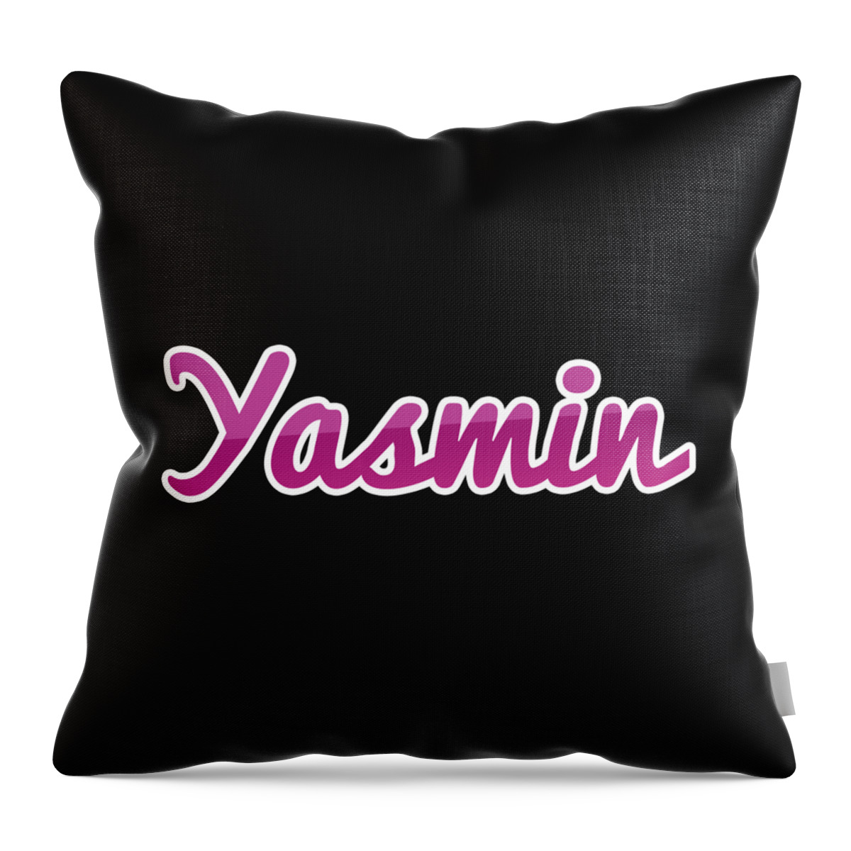 Yasmin Throw Pillow featuring the digital art Yasmin #Yasmin by Tinto Designs