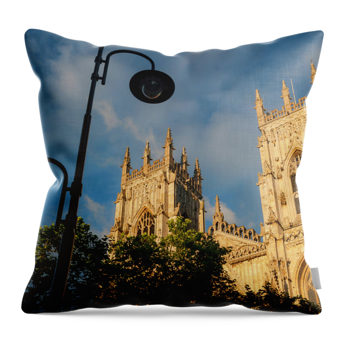 York Throw Pillow featuring the photograph York Minster, York by David Ross