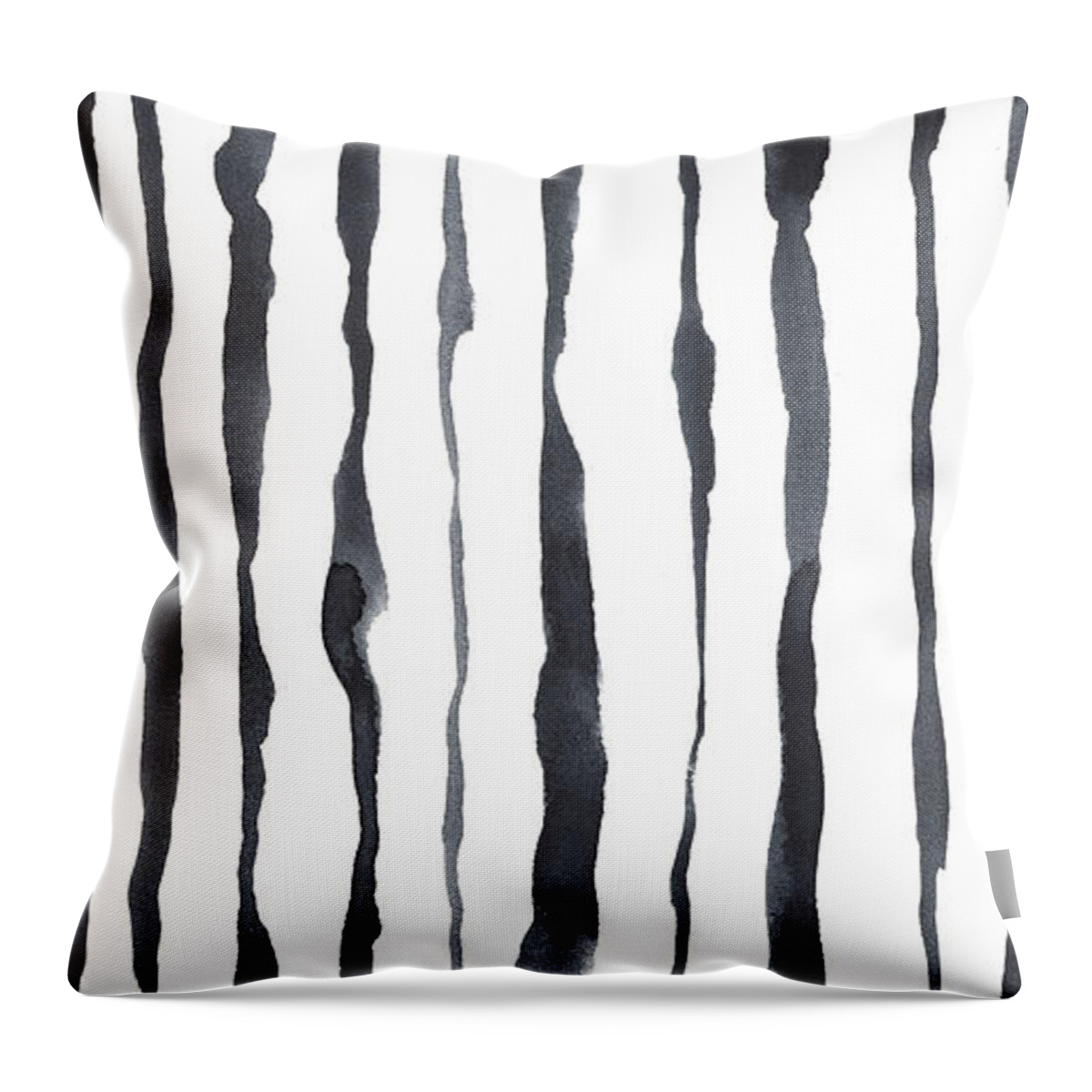 Pattern Throw Pillow featuring the drawing Zen 3 by Soosh
