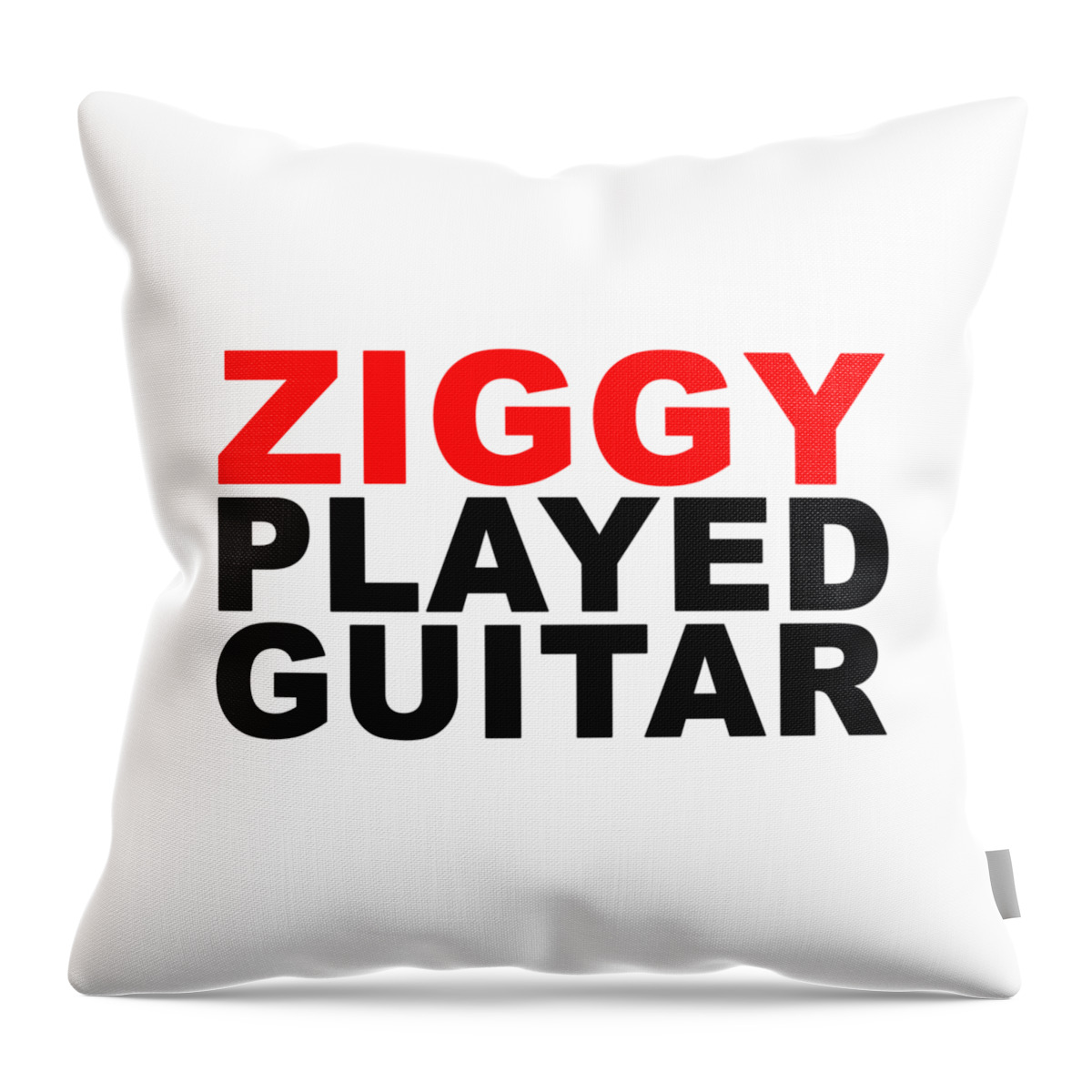 Jimi Hendrix Throw Pillow featuring the digital art Ziggy Stardust by Art Popop