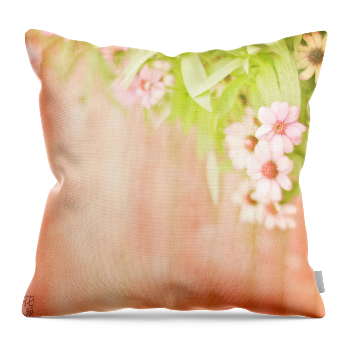 Petal Throw Pillow featuring the photograph Zinnia Marylandica by Twomeows
